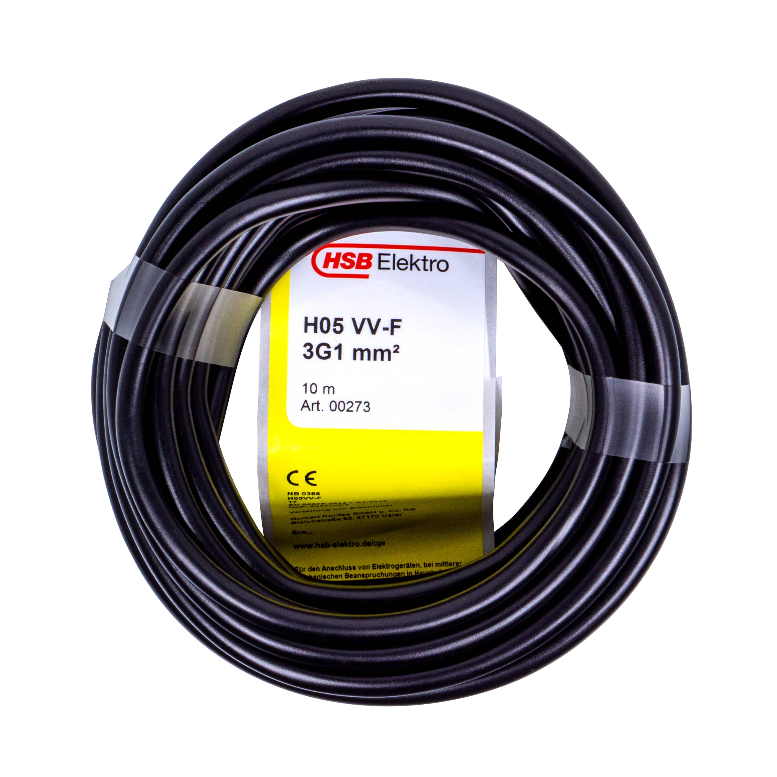 SCHLAUCHLEITUNG H05VV-F 3G1,0MM²,10M,SW