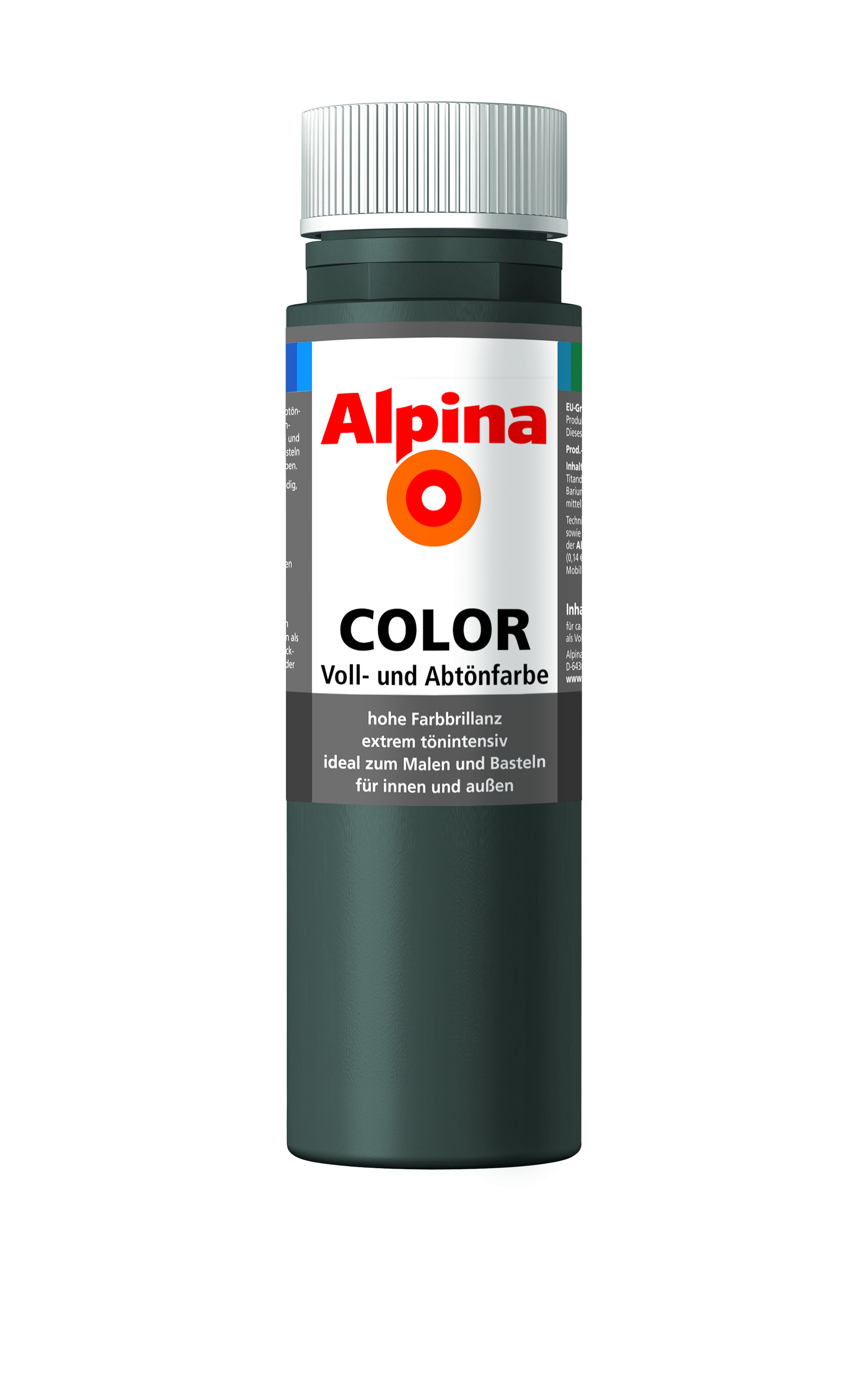 4001244726554_Alpina_Color_250ml_DarkGrey Alpina Color Voll- und Abtönfarbe Dark Grey, 250ml