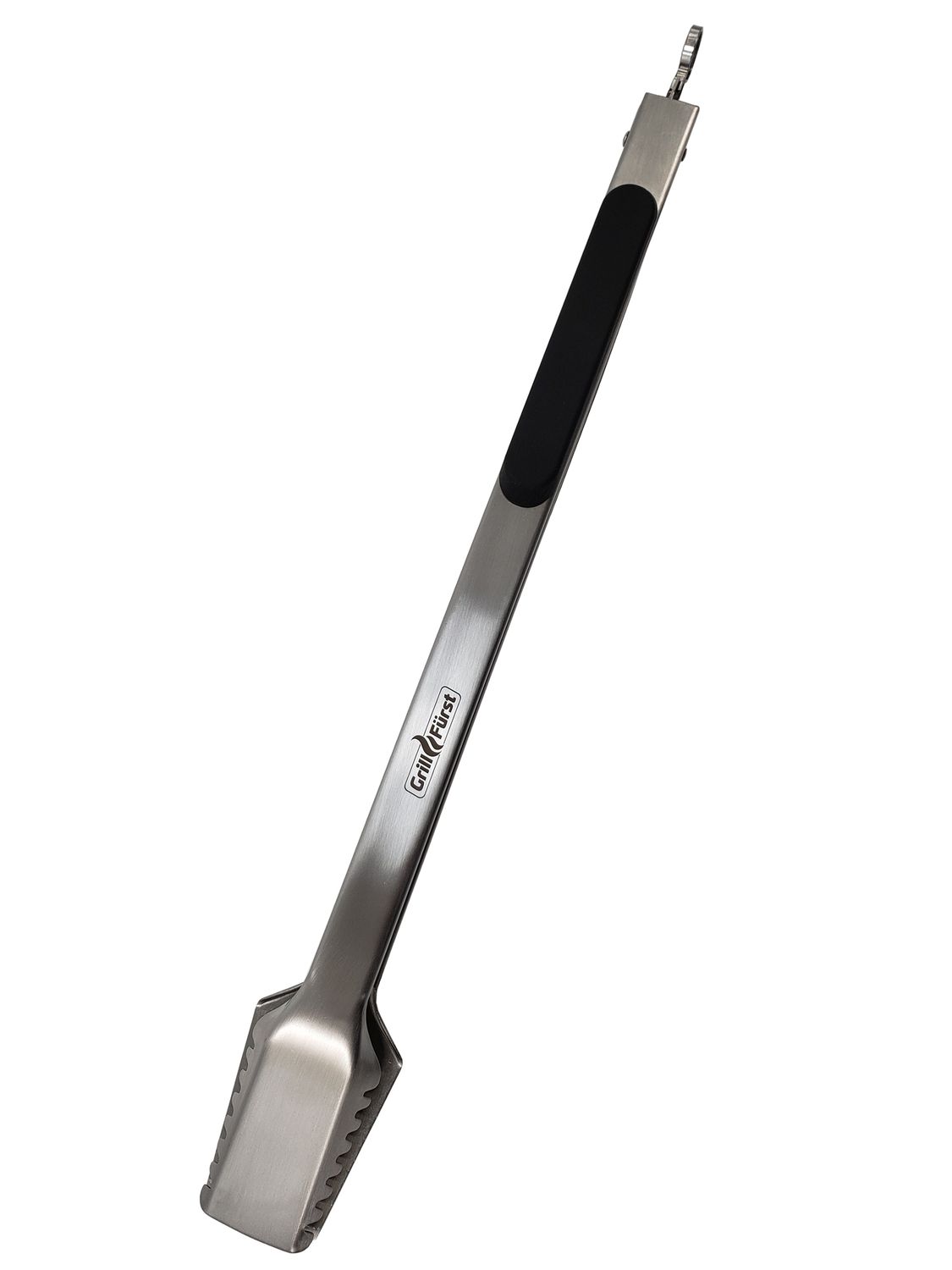 Grillfürst Premium Edelstahl Grillzange mit Spatelkopf