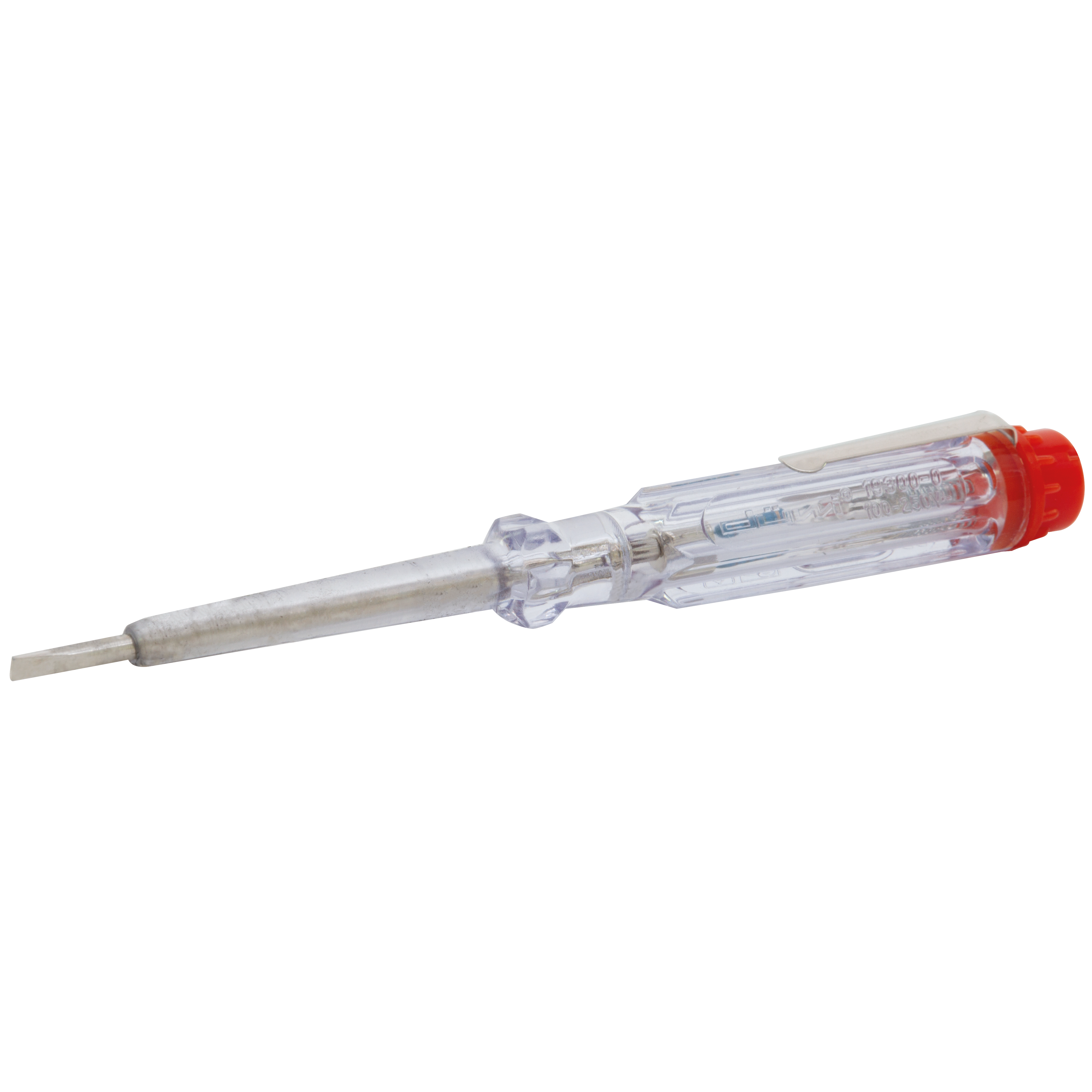 REV Spannungsprüfer klein 140 mm, mit Anzeige über Glimmlampe, transparent