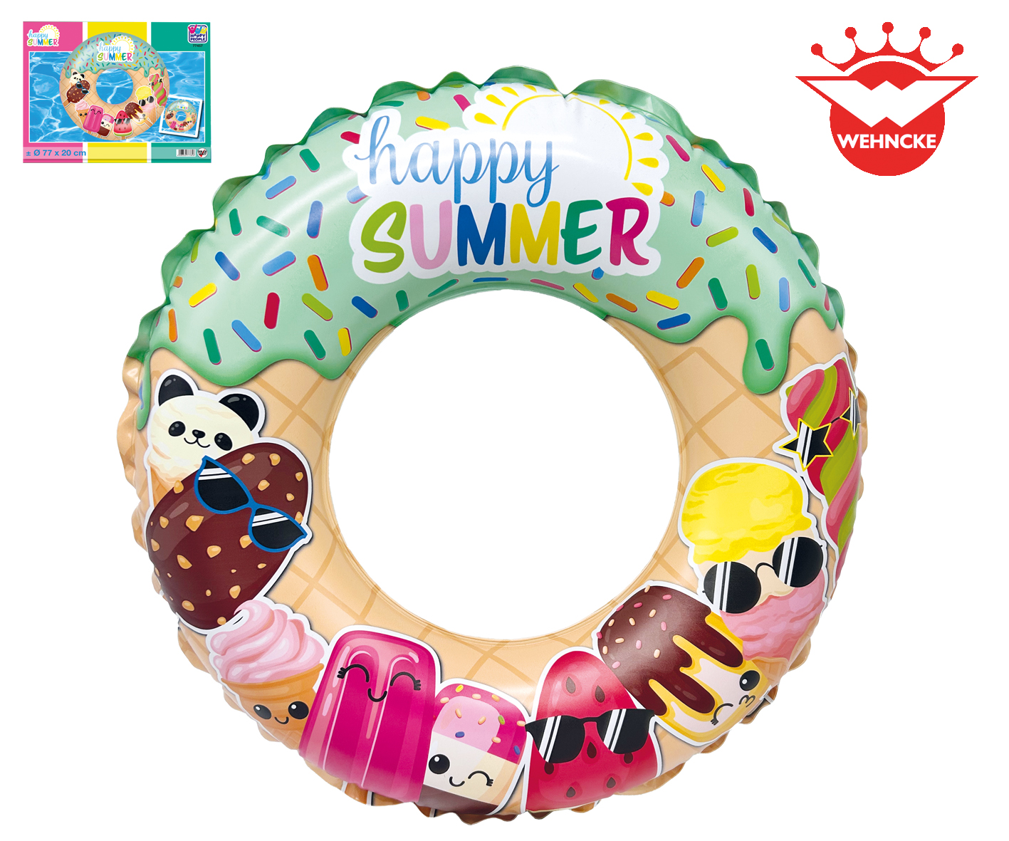 Happy People "Happy Summer" Schwimmring, ca. 45 cm