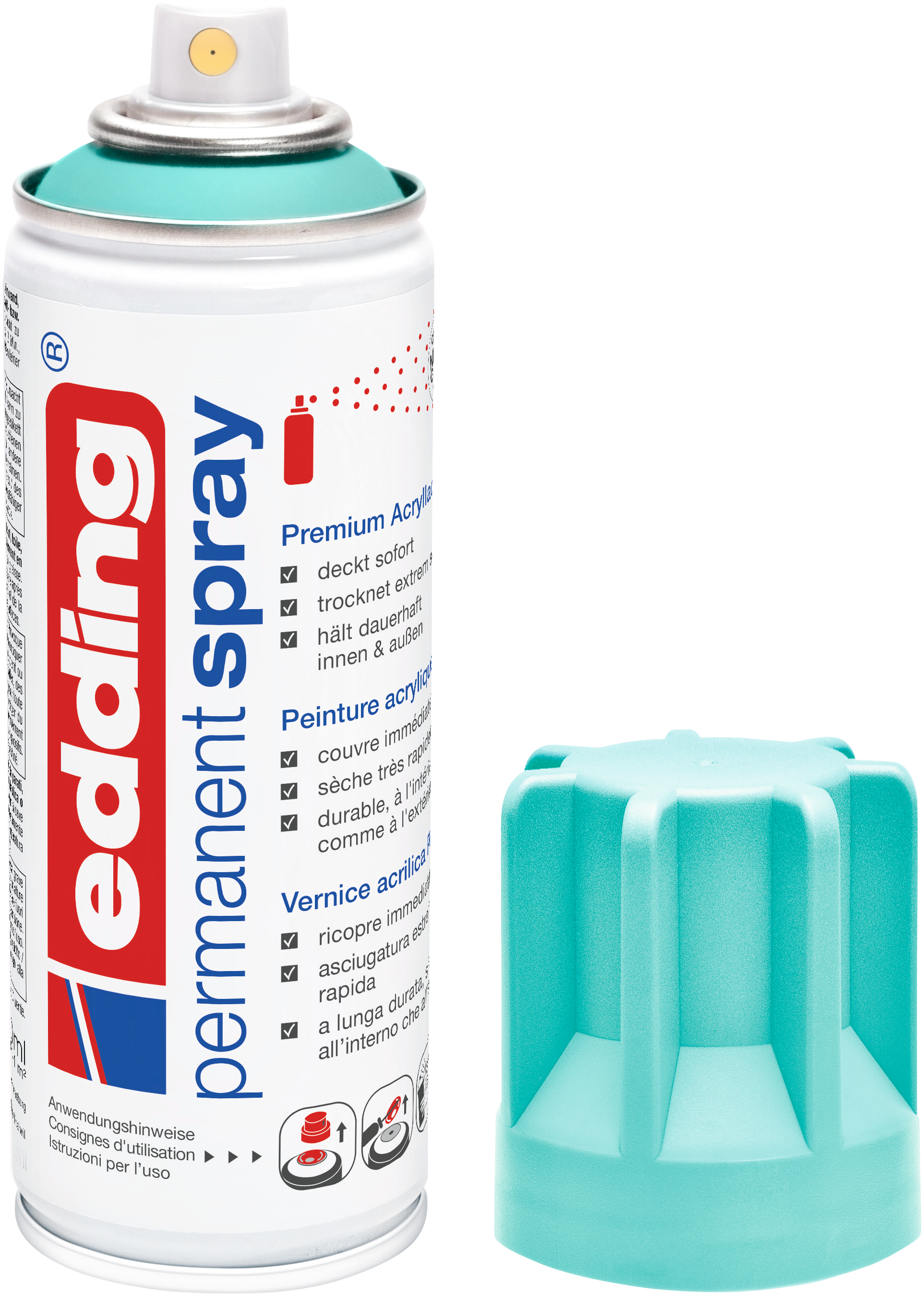 Edding Permanentspray Premium Acryllack, opulent türkis matt