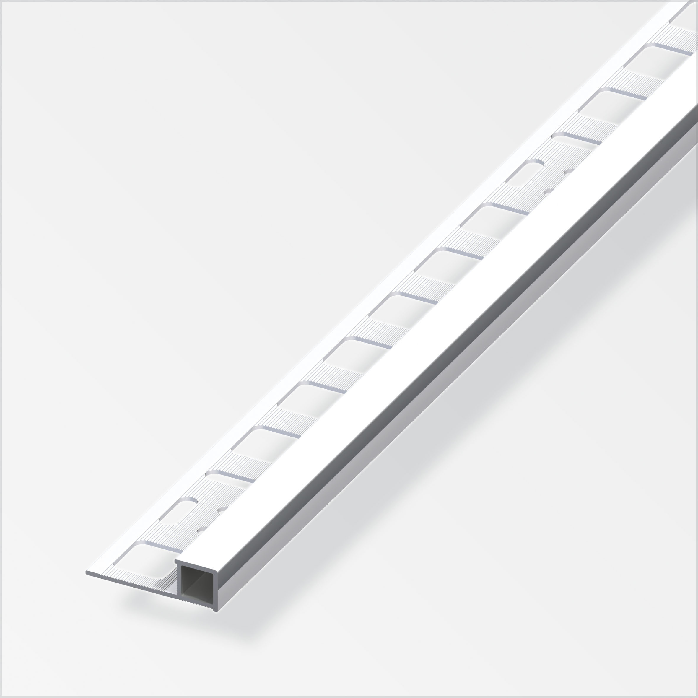 Alfer Quadrat-Profil, 2,5 m x 8 mm, chromoptik Alfer Quadrat-Profil, 2,5 m x 8 mm, chromoptik
