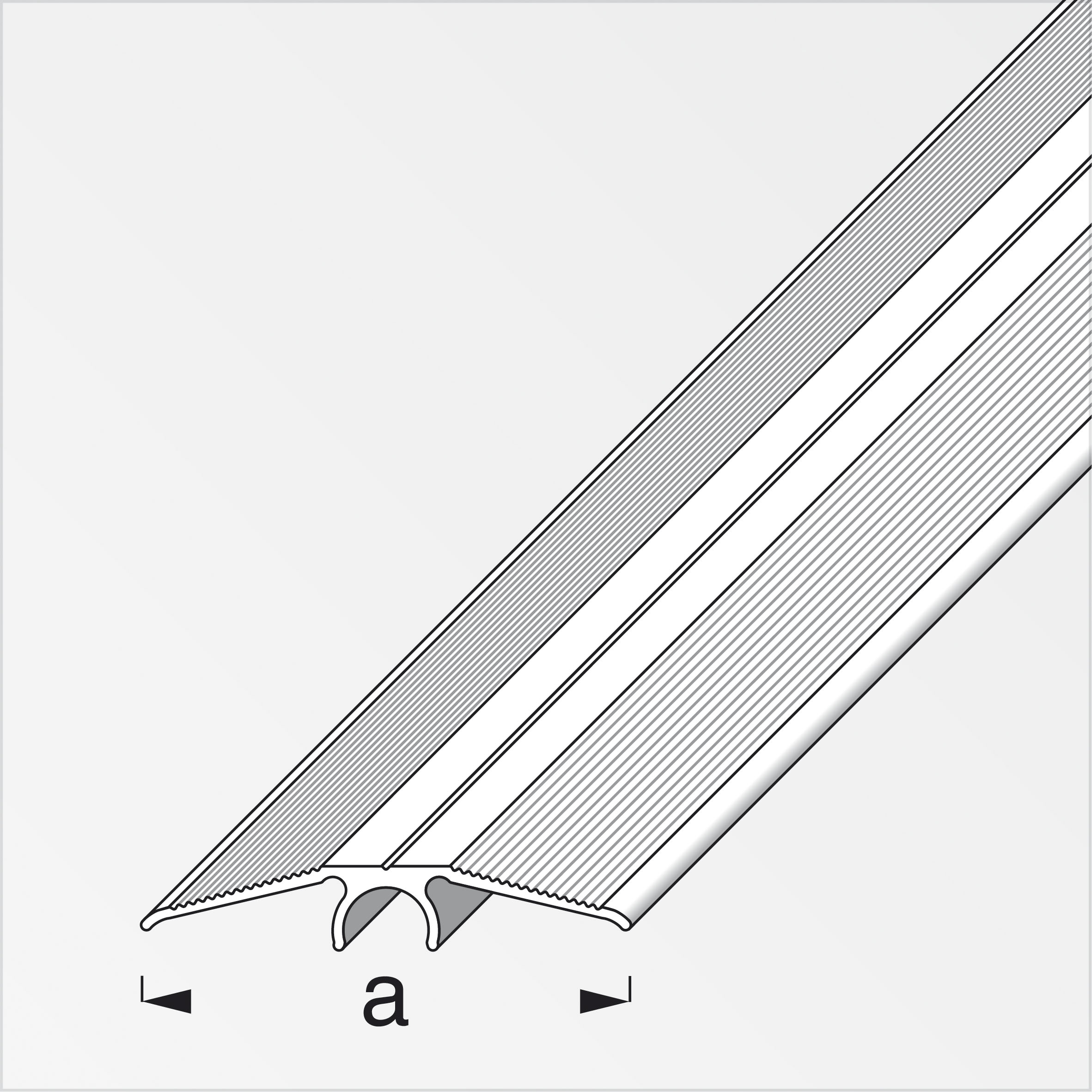 Alfer clipstech®-Übergangs-Profil, 46 mm, bronze Alfer clipstech®-Übergangs-Profil, 46 mm, bronze
