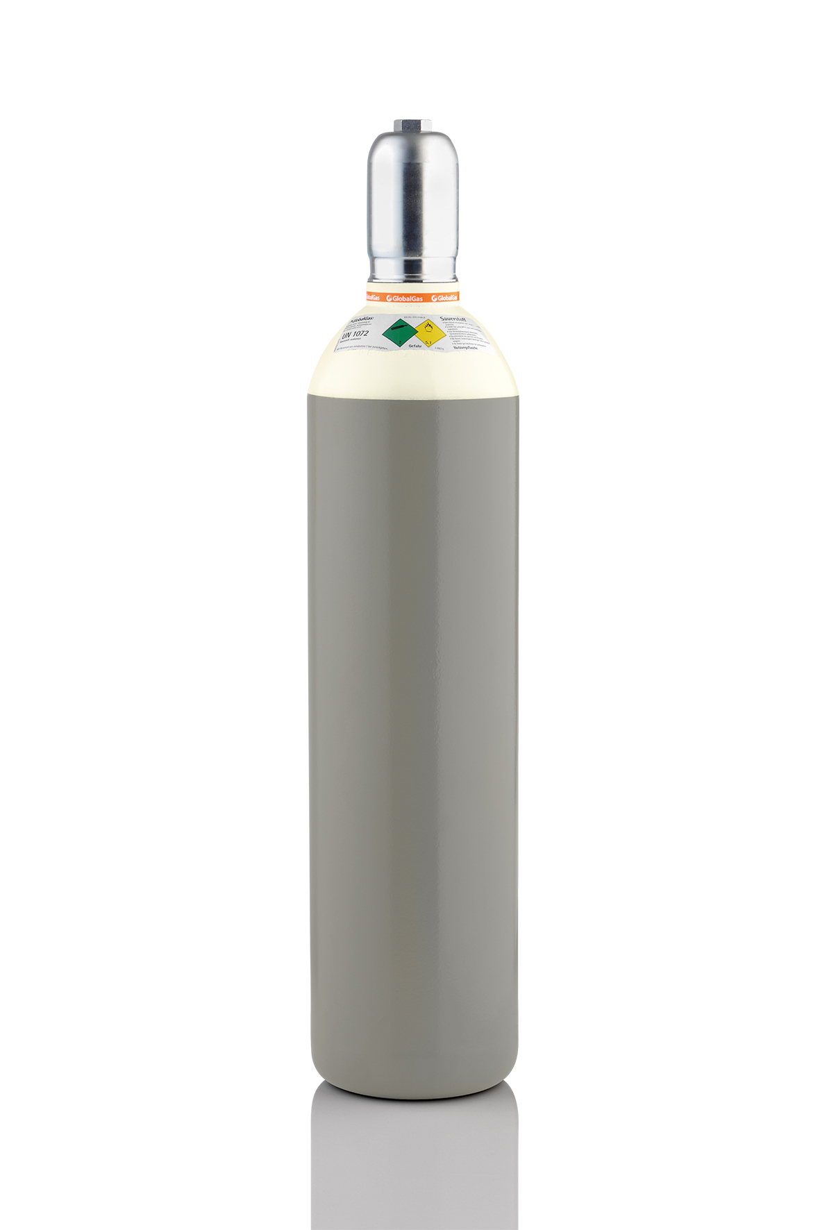 Globalgas Sauerstoff Nutzungsflasche, 20 L, leer Globalgas Sauerstoff Nutzungsflasche, 20 L, leer