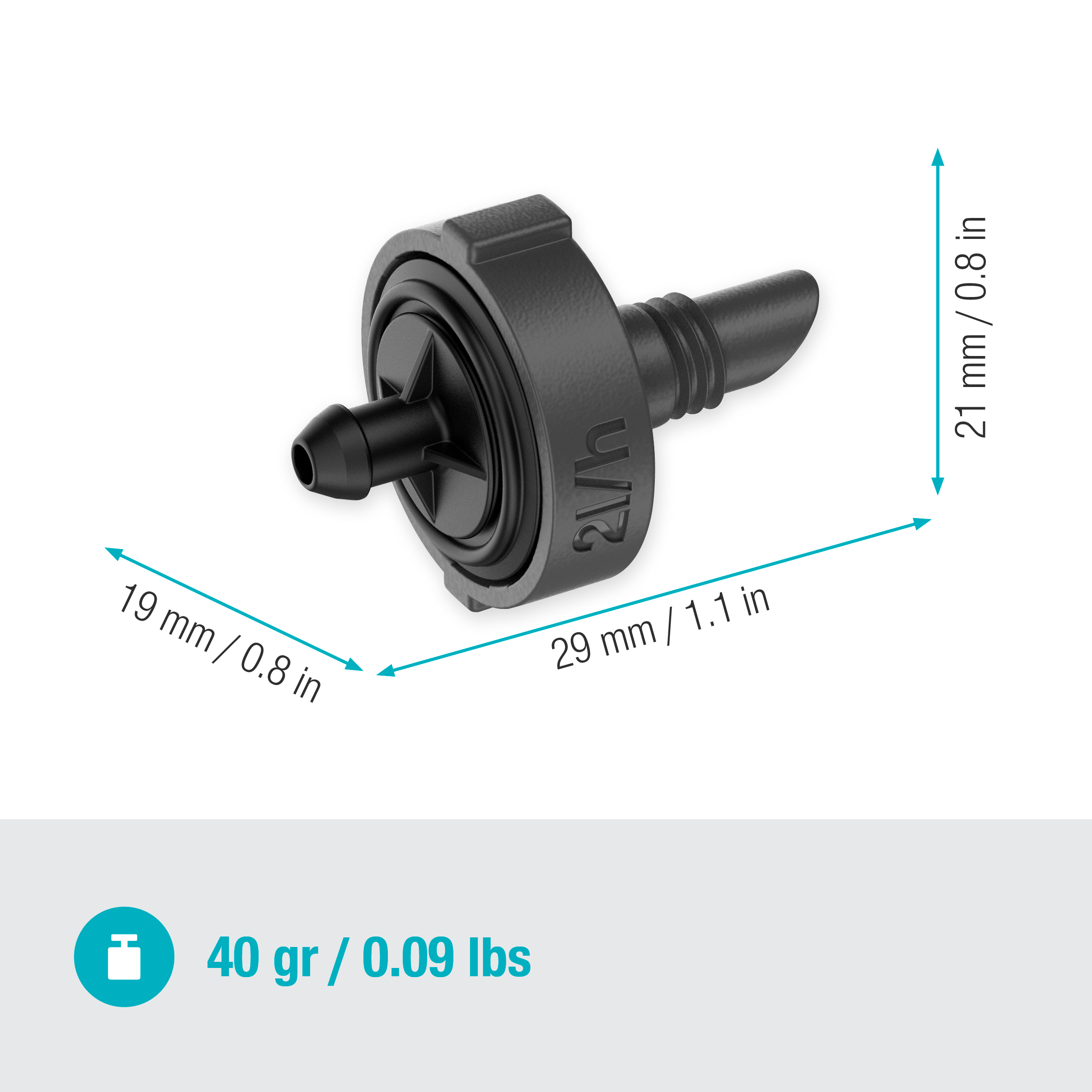 Gardena Micro-Drip-System Endtropfer 2 l/h, druckregulierend - Inhalt: 10 Stück Gardena Micro-Drip-System Endtropfer 2 l/h, druckregulierend - Inhalt: 10 Stück