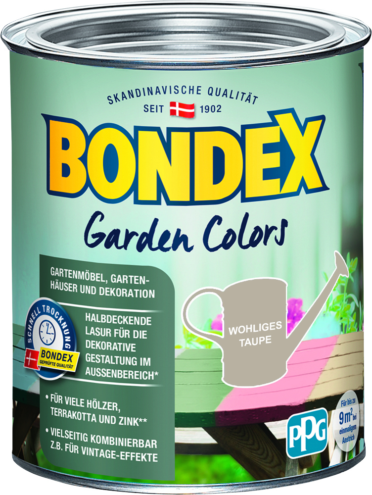 50104268042868Rt39YRrRBCt2 Bondex Garden Colors Wohliges Taupe, 750 ml