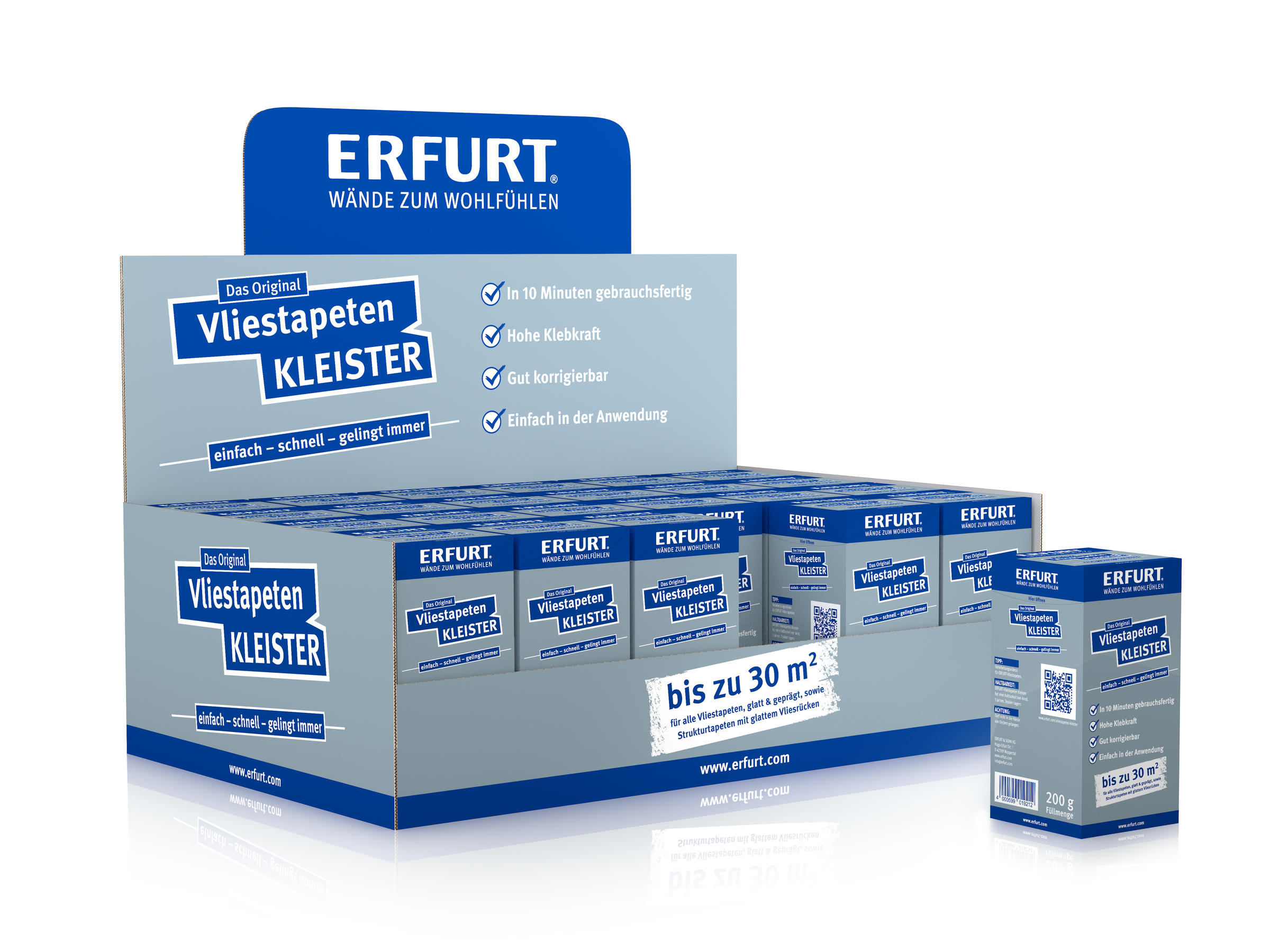 Erfurt Vliestapeten Kleister, 200 g Erfurt Vliestapeten Kleister, 200 g