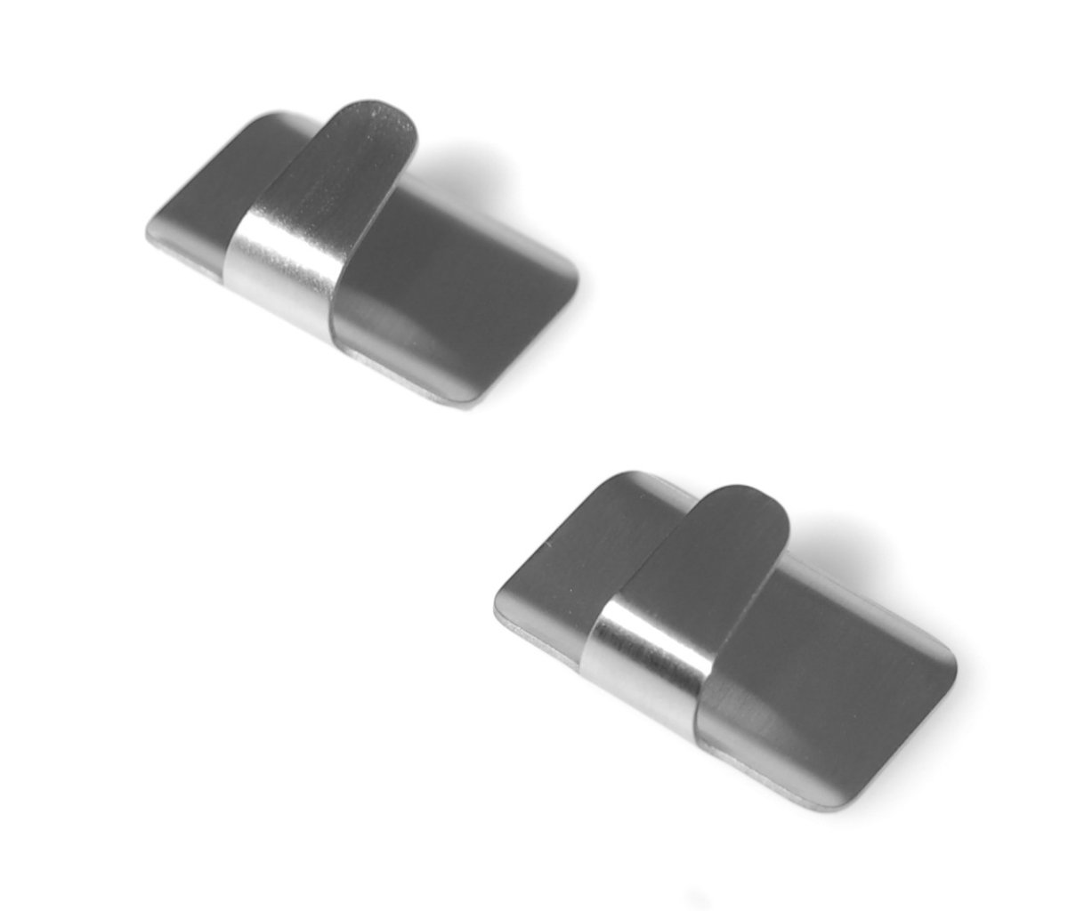 022668_01 FACKELMANN  KLEBEHAKEN 4 CM EDELSTAHL