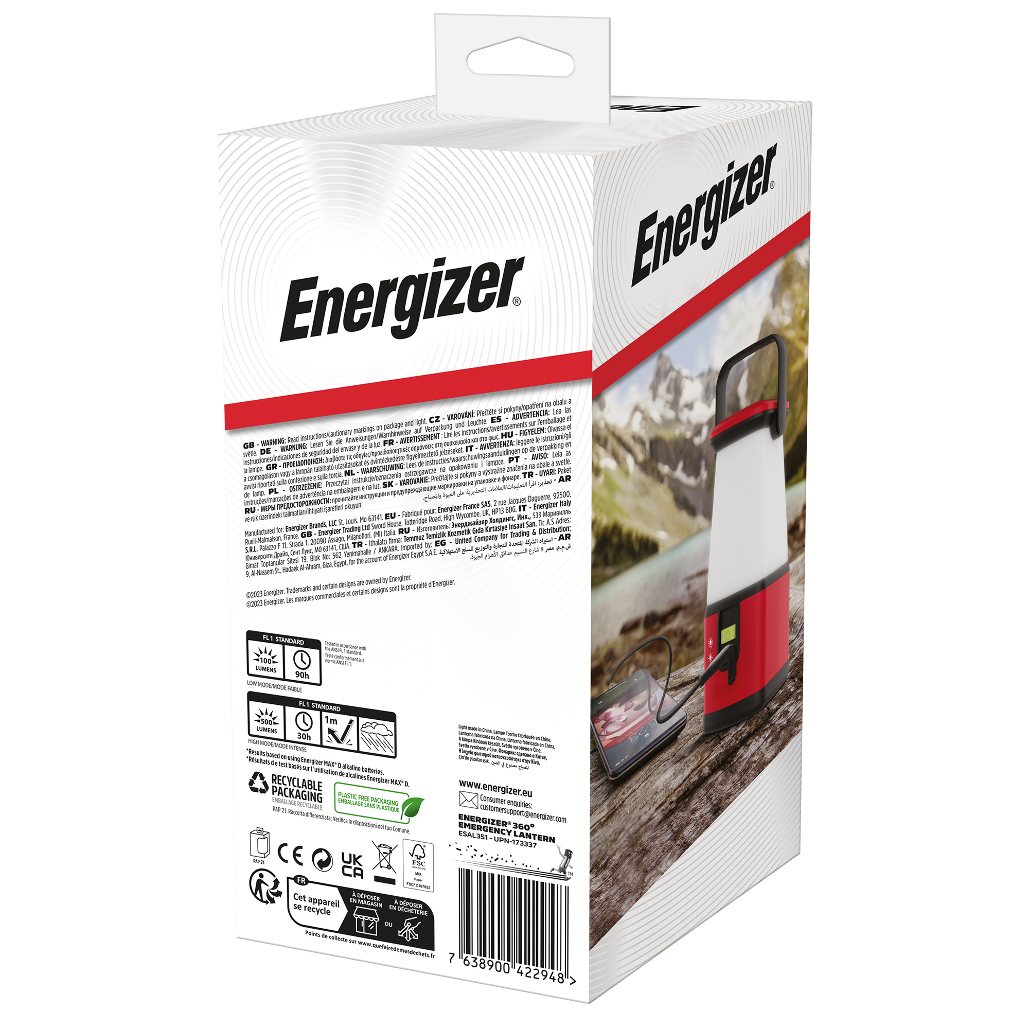 Energizer Taschenlampe 360° Camping Light Energizer Taschenlampe 360° Camping Light