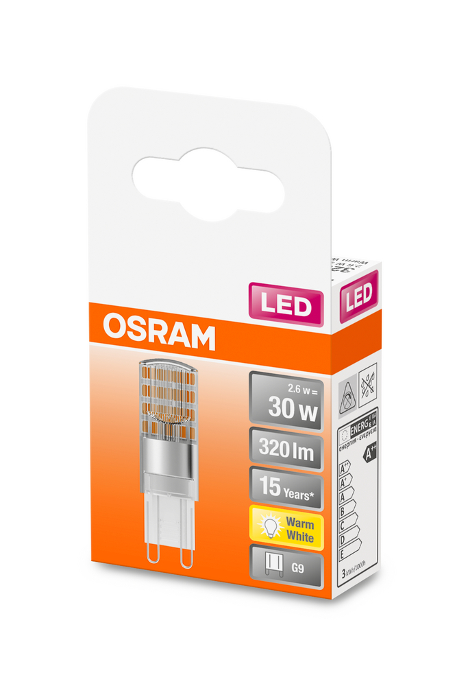 4058075432338_Packaging_image OSRAM LEUCHTMITTEL LED PIN G9 30 2.6 W/2700K G9
