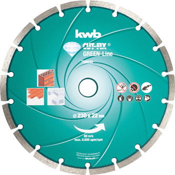 798840-100 Kwb Diamant-Trennscheibe Green-Line