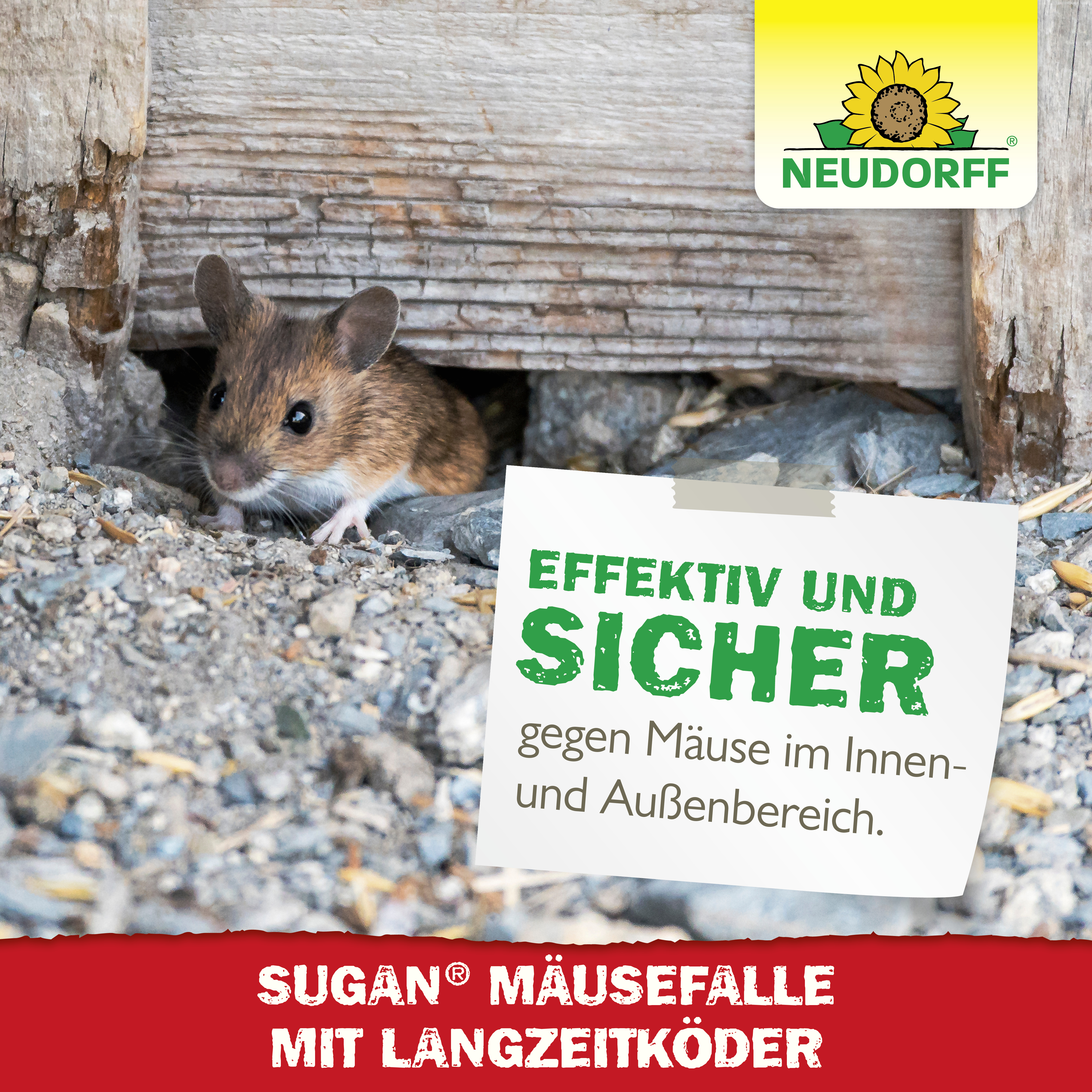 Neudorff Sugan MäuseFalle mit Langzeitköder