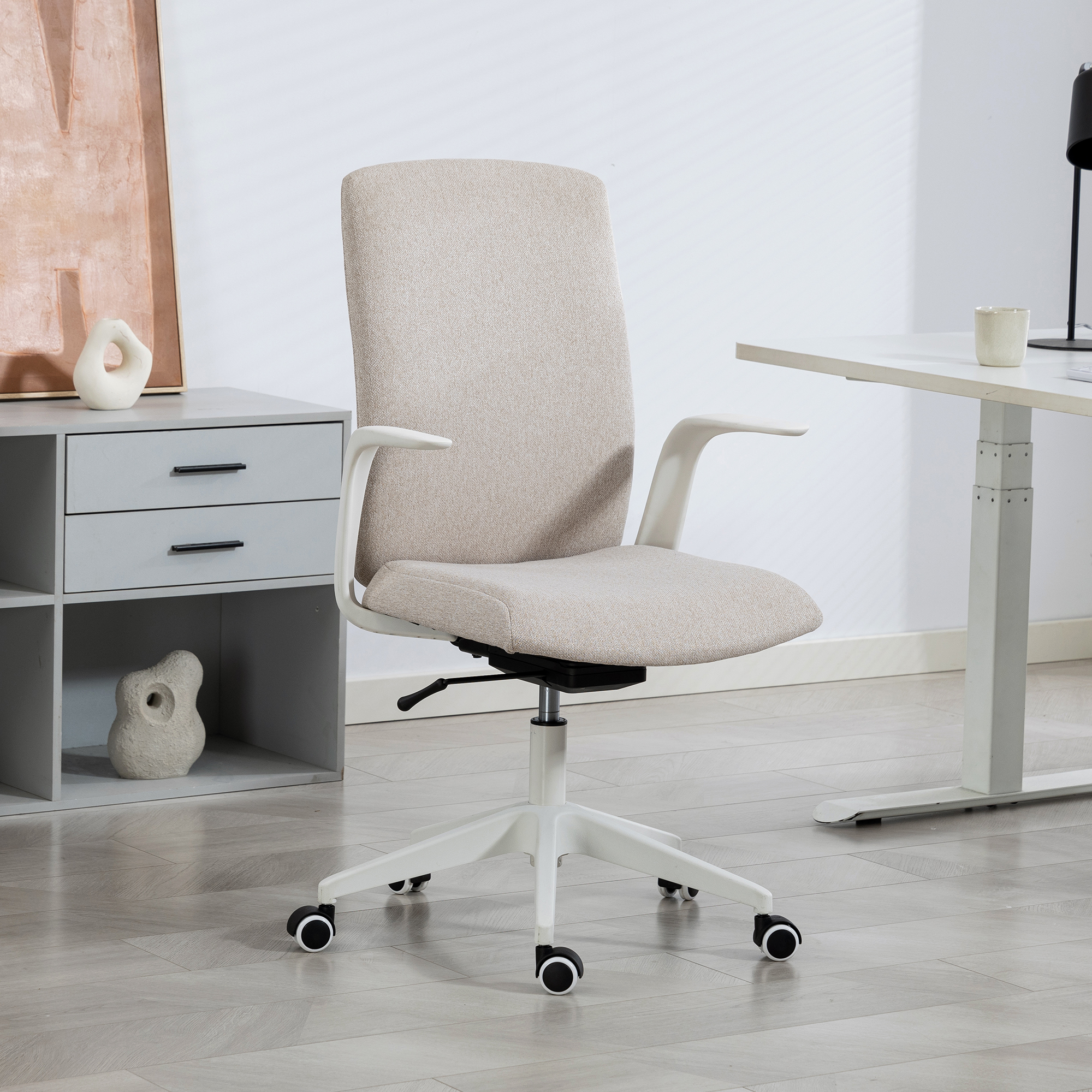 Duo Collection Drehstuhl Floris, sand/weiß