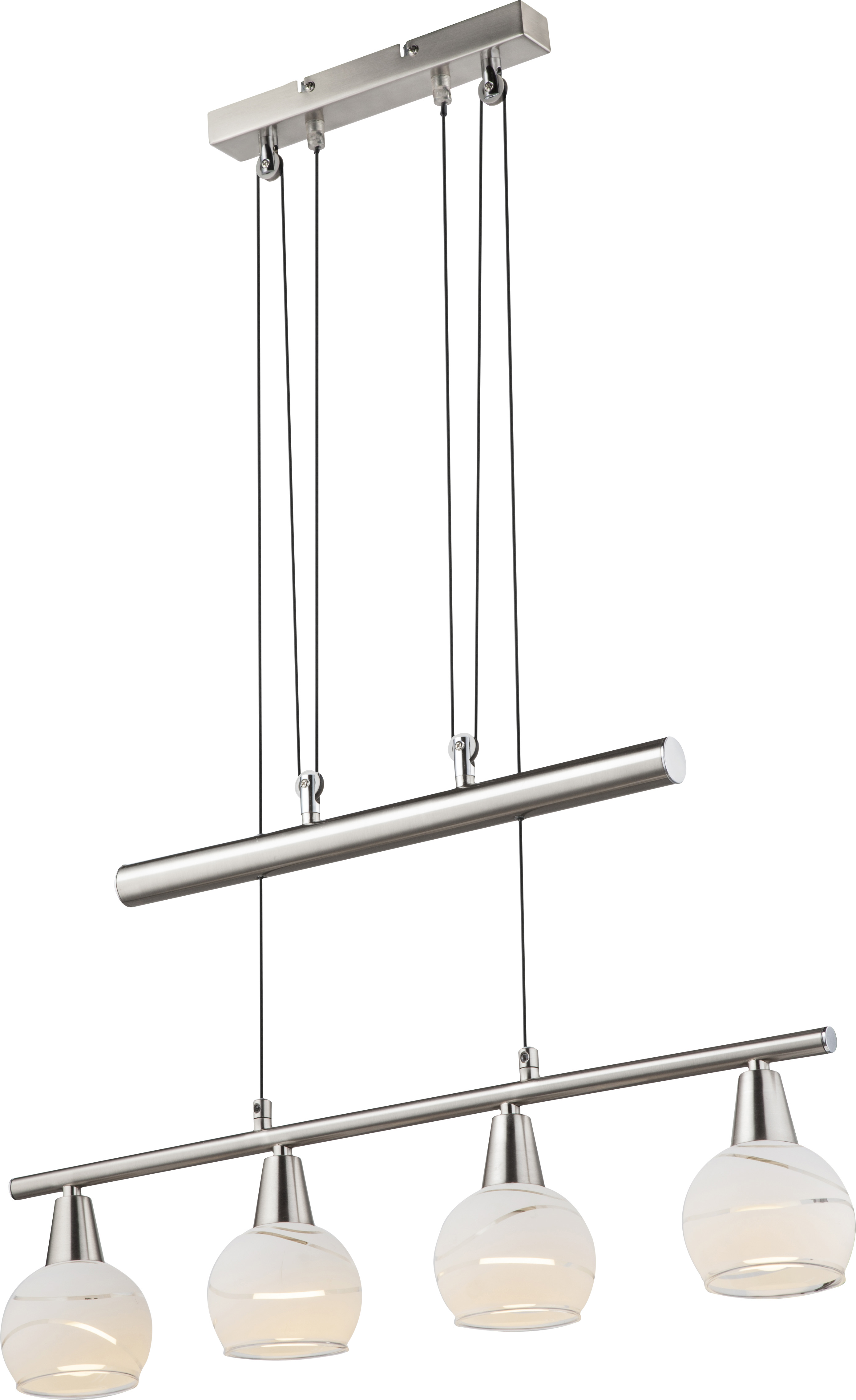 GLOBO HÄNGELEUCHTE 4X4W 400LM NICKEL-MATT