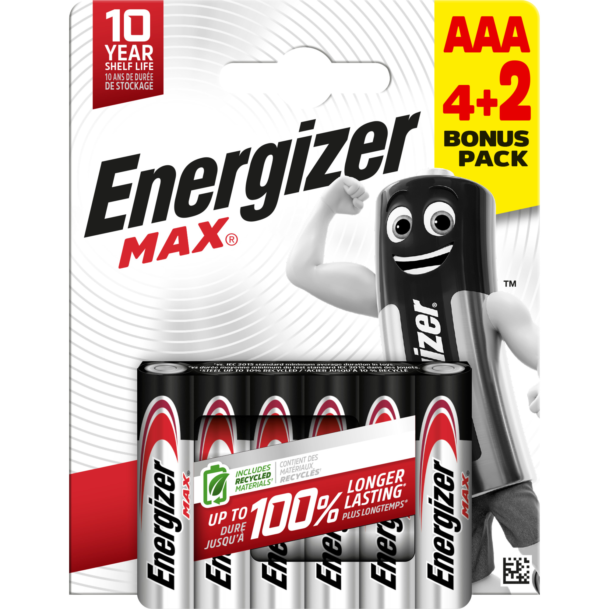 Energizer Max Micro (AAA), 4+2 Stück