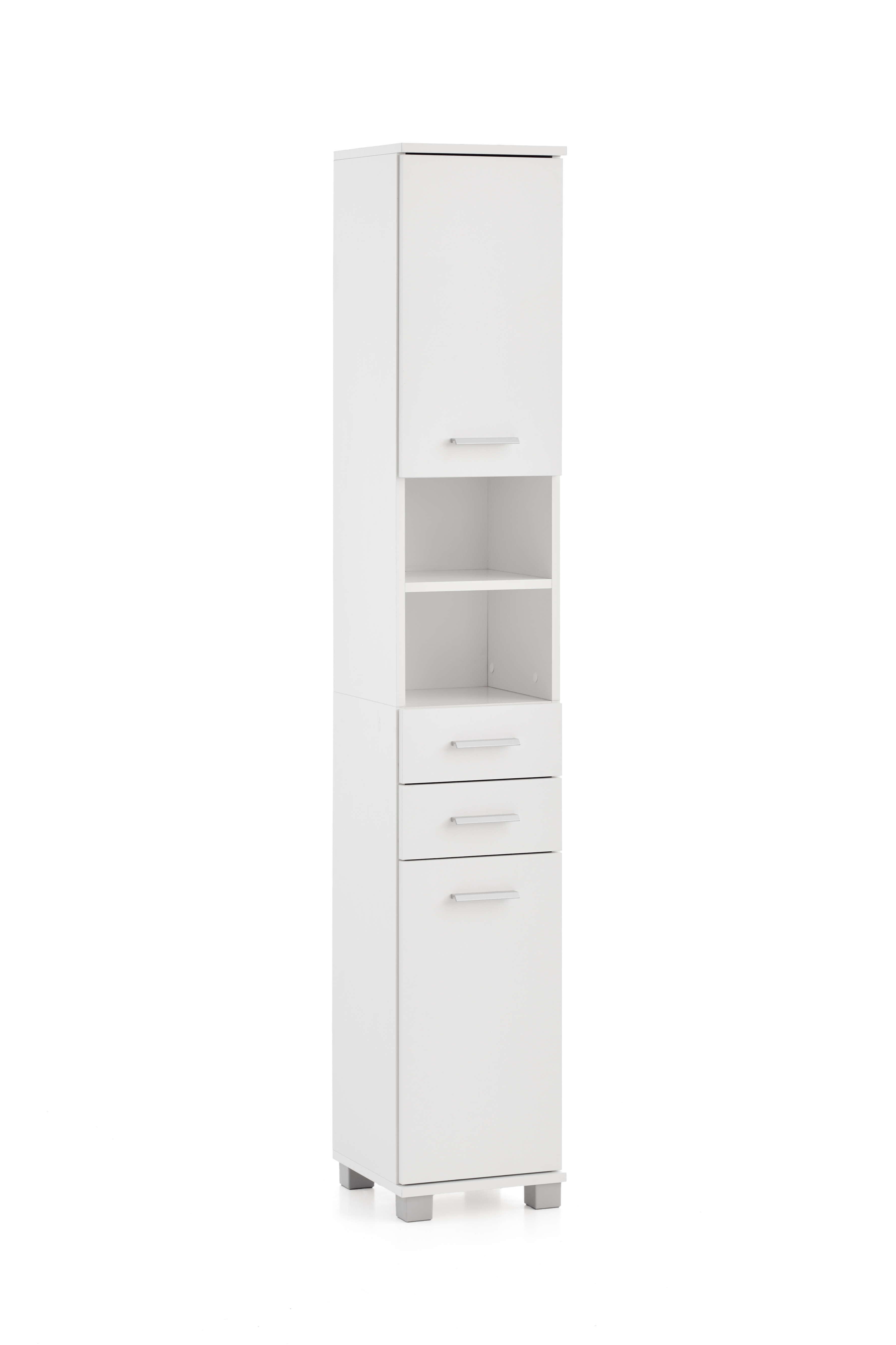 W. Schildmeyer Hochschrank Palermo 300, 2T/2SK, mattweiß