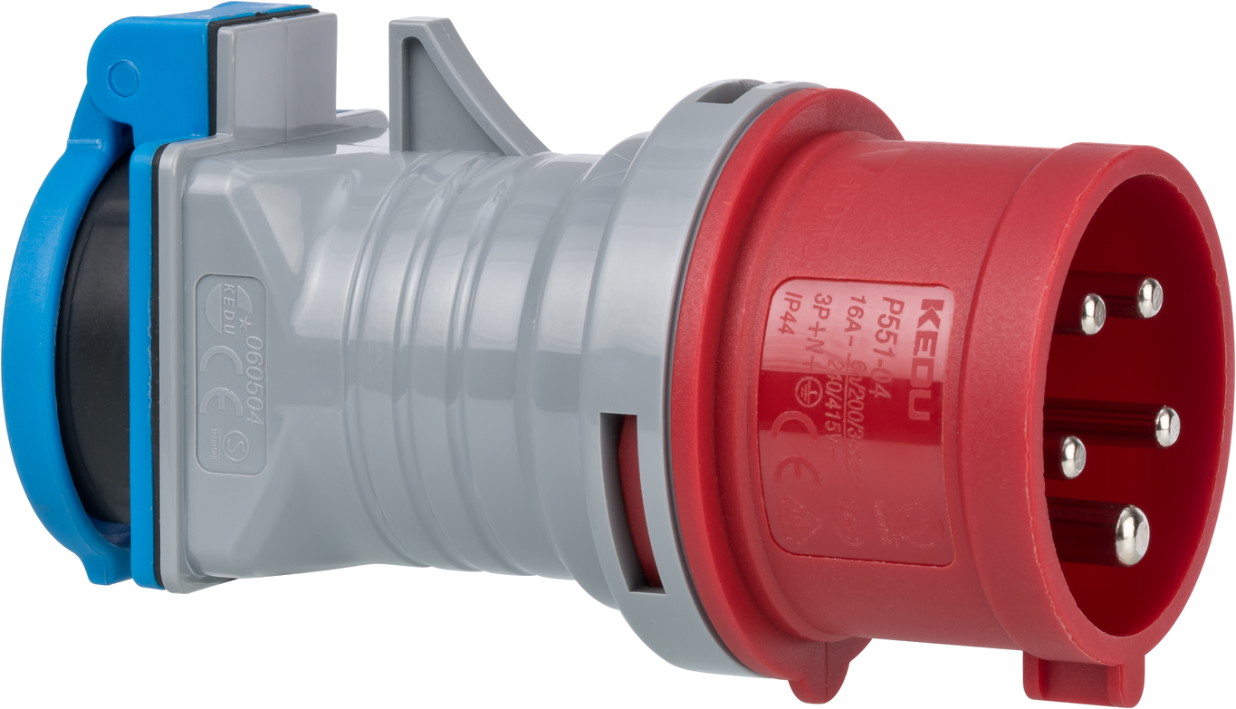 Brennenstuhl CEE Adapter IP44 (Stecker: CEE 400V/16A, Steckdose: 230V/16A)