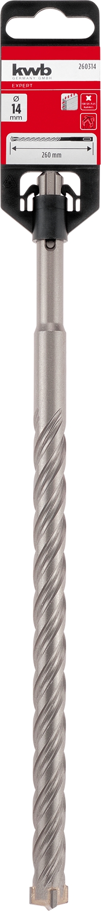 Kwb Hammerbohrer HB4X, 14 x 260 mm SB
