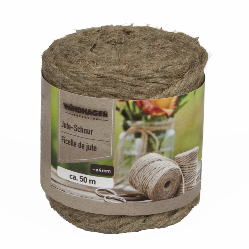 Windhager Jute-Schnur, 50 m, 4 mm Windhager Jute-Schnur, 50 m, 4 mm