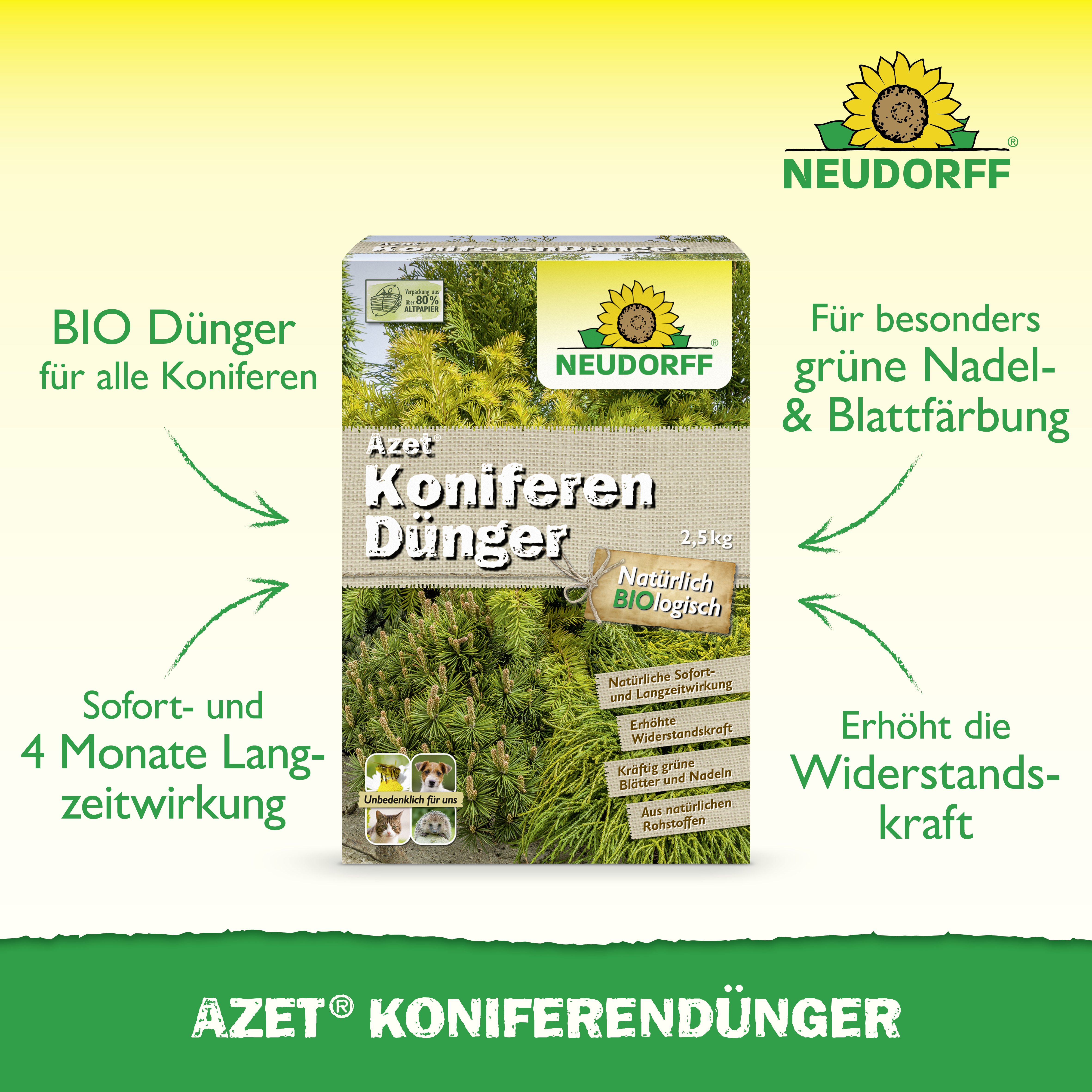 Neudorff Azet KoniferenDünger, 2,5 kg
