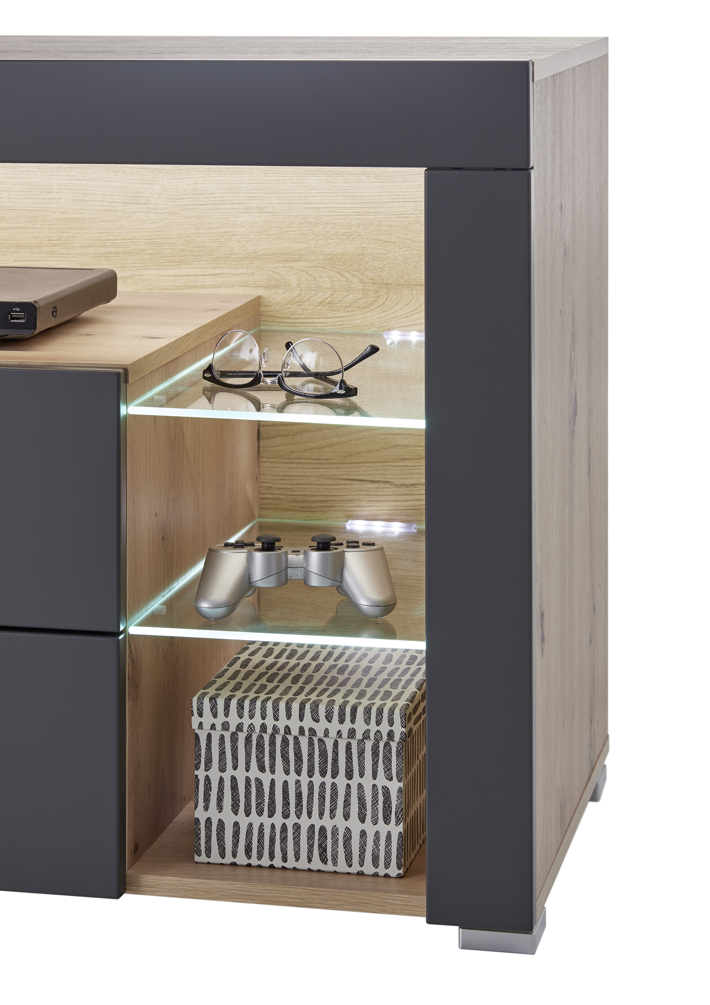 425170-Goal-10-Detail GOAL10 TV LOWBOARD ARTISAN EICHE