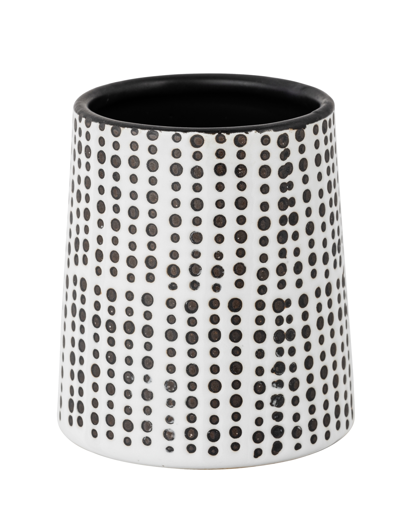 Schöner Wohnen Zahnputzbecher Brento, schwarz/weiß Schöner Wohnen Zahnputzbecher Brento, schwarz/weiß