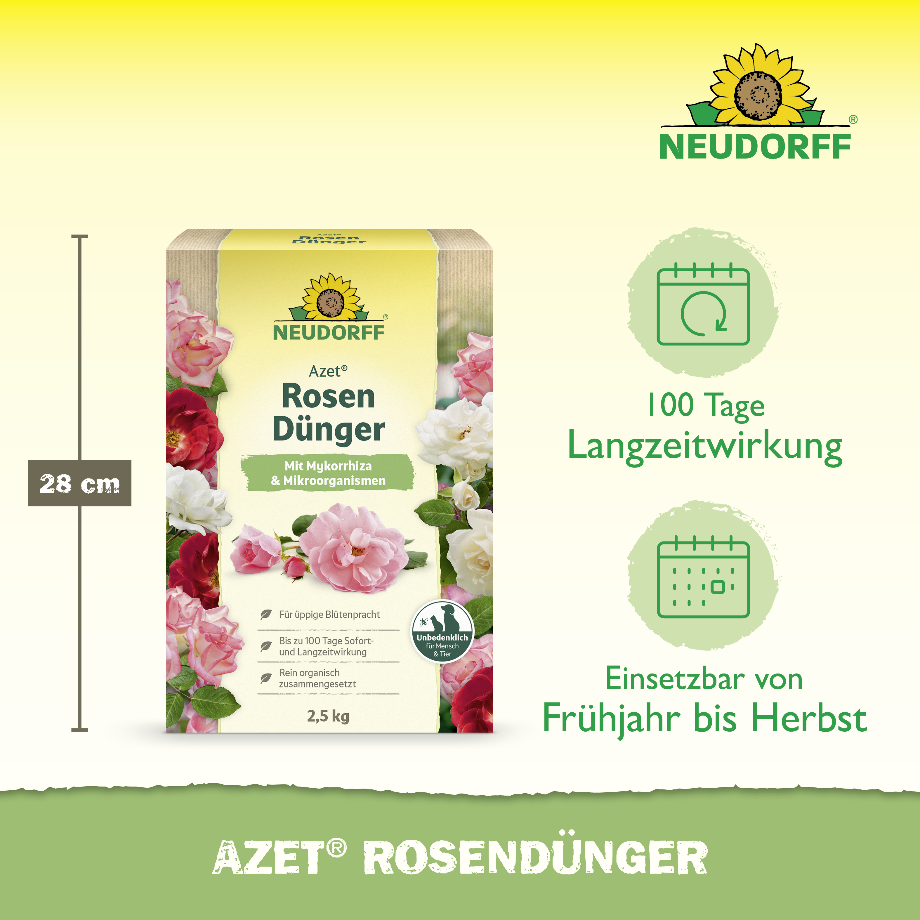 Neudorff Azet RosenDünger, 2,5 kg