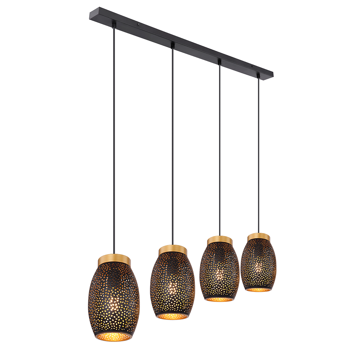 24002-4H_a_1200x1200 Globo Hängeleuchte, 4XE27 Schwarz/Gold, H: 120CM