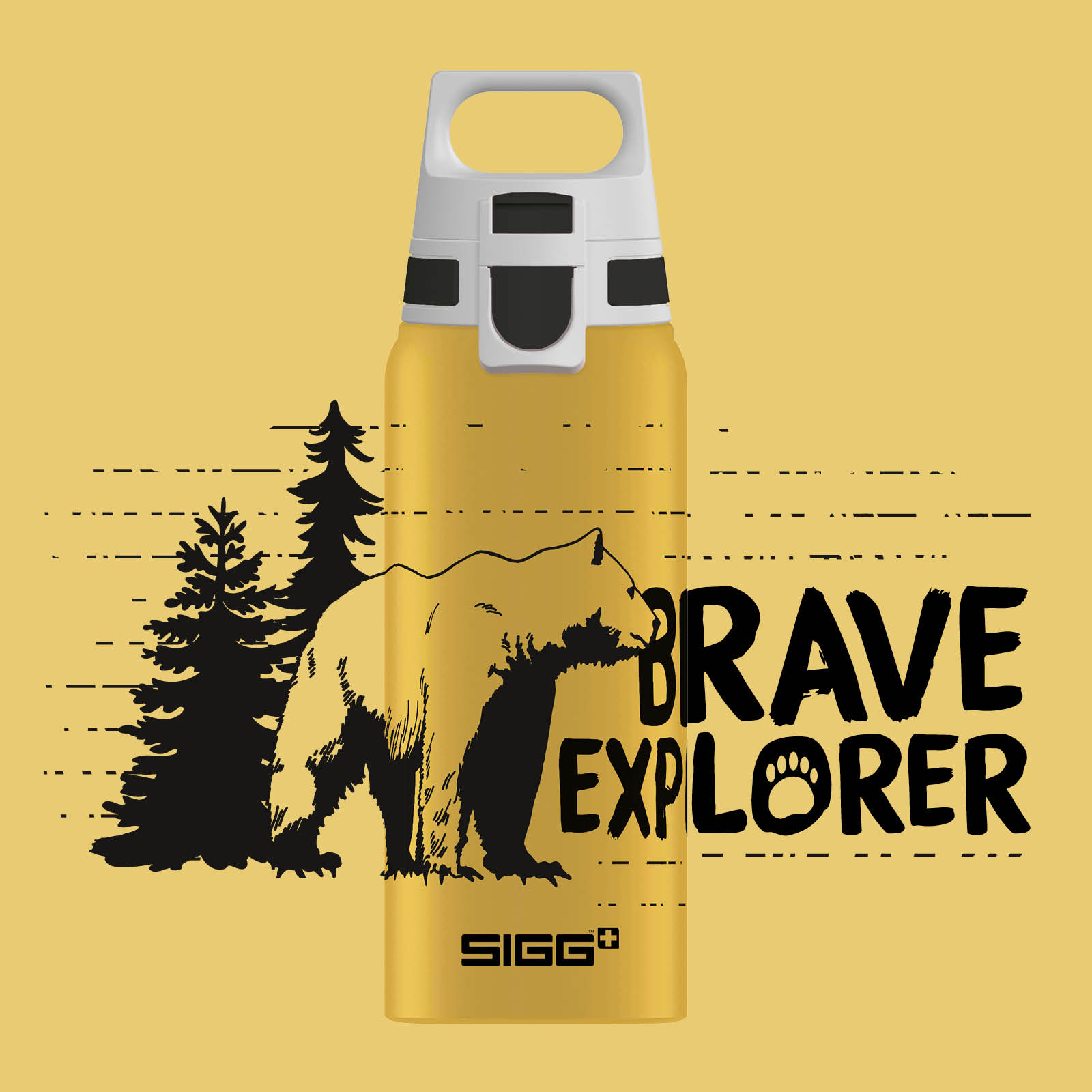 SIGG Kinder-Trinkflasche "WMB One Brave Bear", 0,6 L