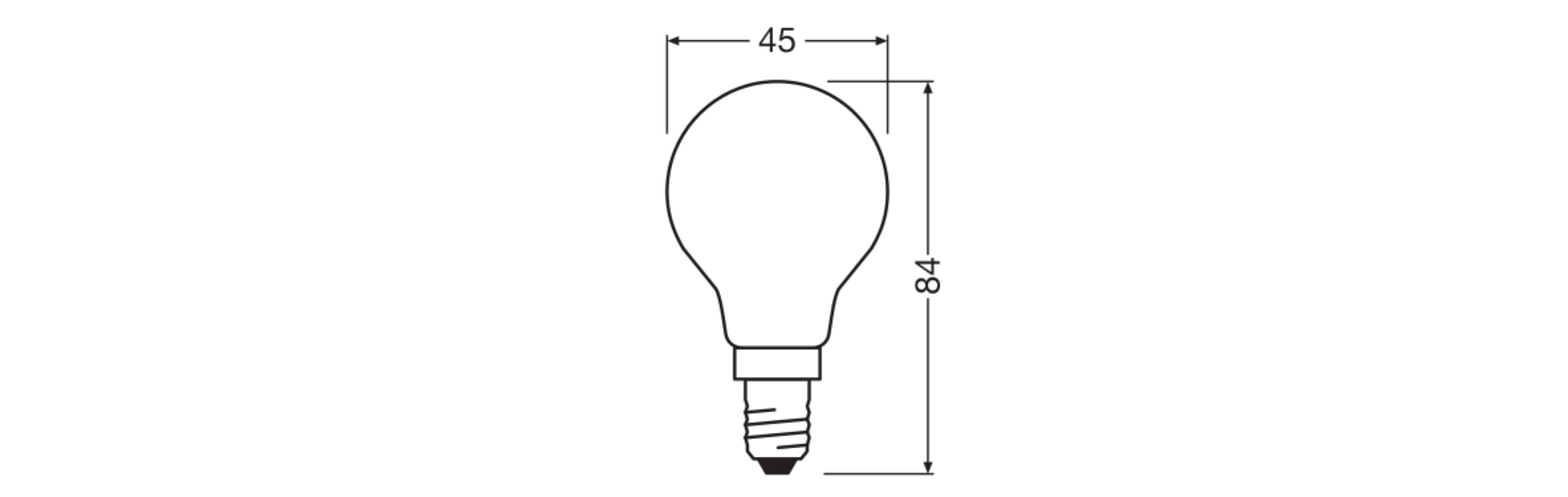 Osram Retrofit Classic LED Lampe dimmbar, E14