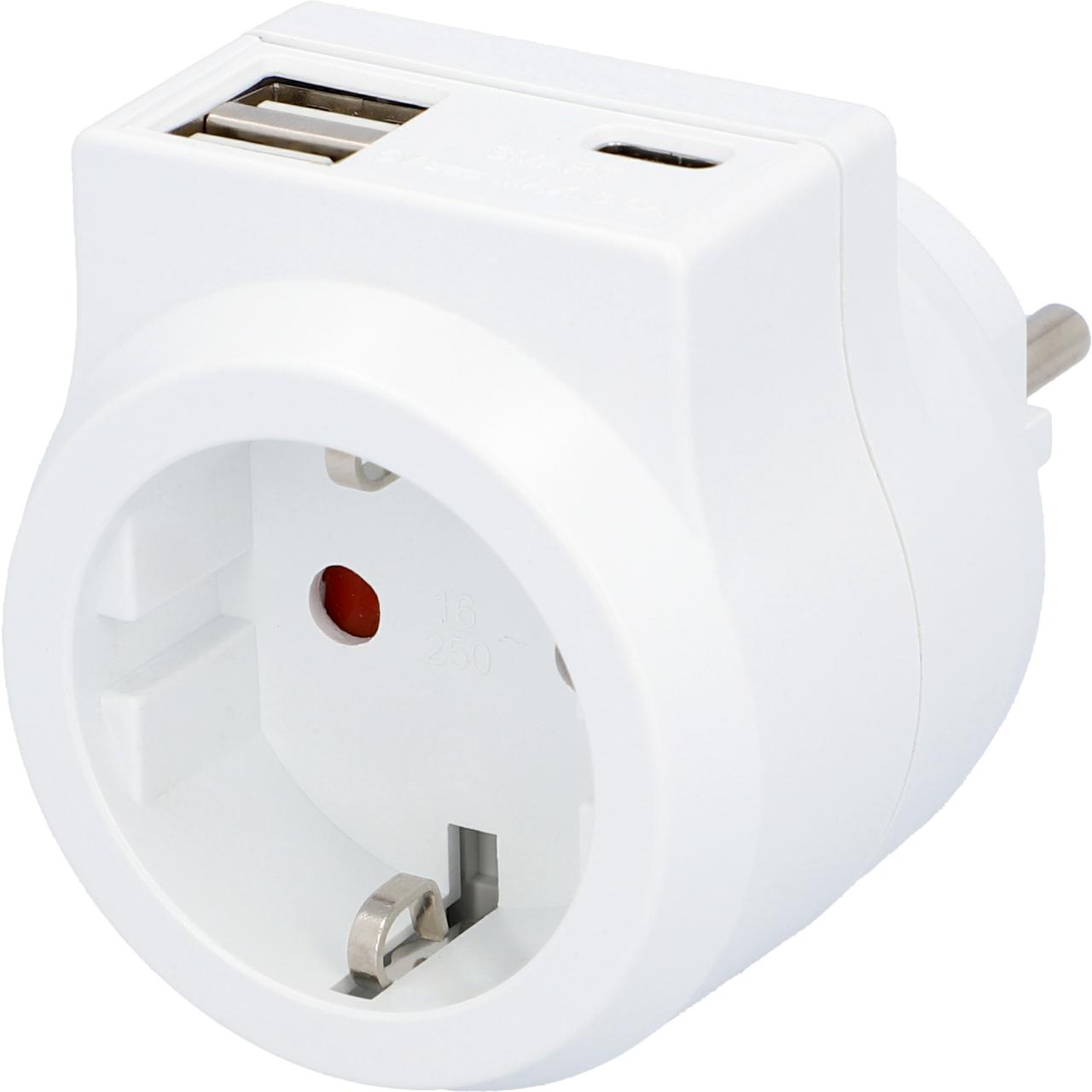 335014 ZWISCHENSTECKER USB A+C 3,4A WS