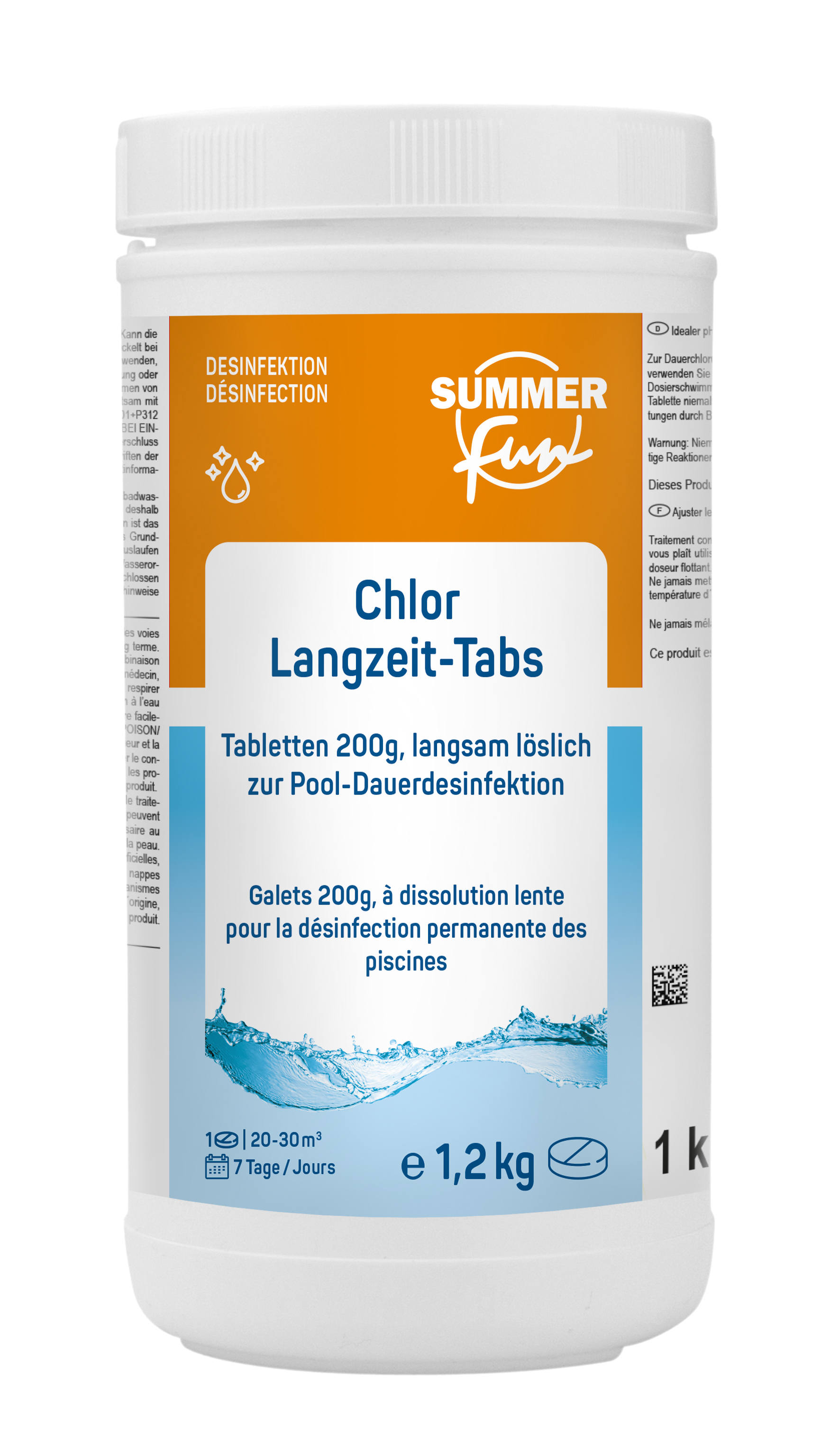 Summer Fun Chlor Langzeit-Tabs 200 g, 1,2kg Summer Fun Chlor Langzeit-Tabs 200 g, 1,2kg