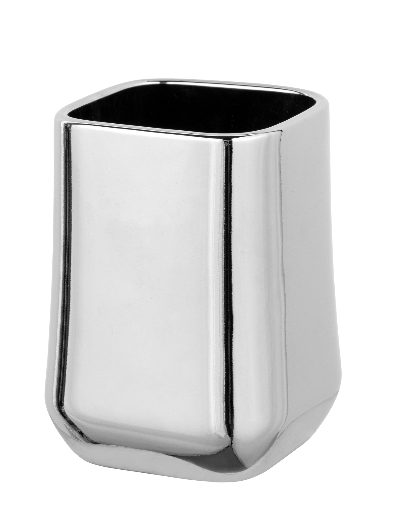 Schöner Wohnen Keramik Zahnputzbecher Adine, chrom Schöner Wohnen Keramik Zahnputzbecher Adine, chrom