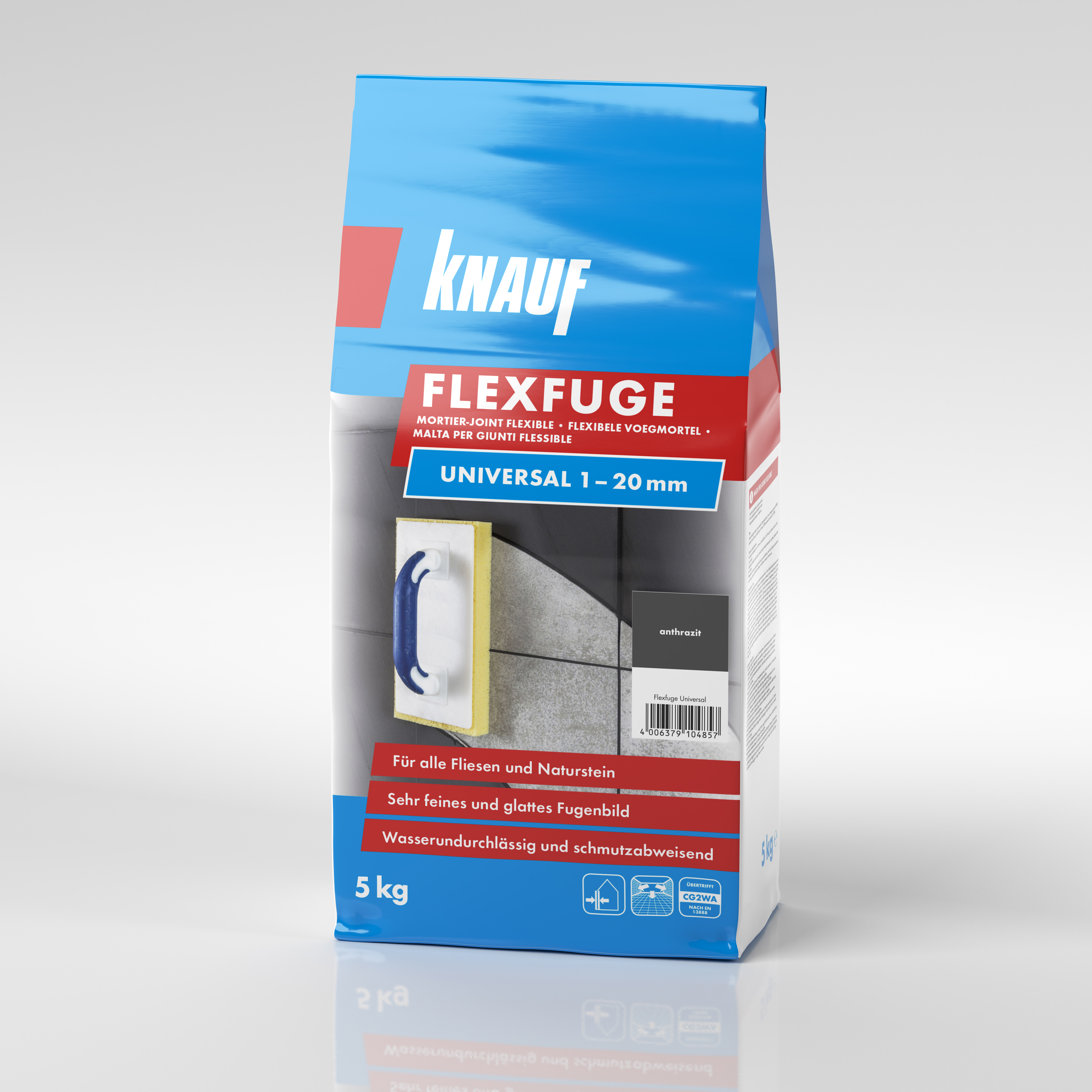 Knauf Flexfuge Univ. anthrazit, 5 kg D/F/NL/I