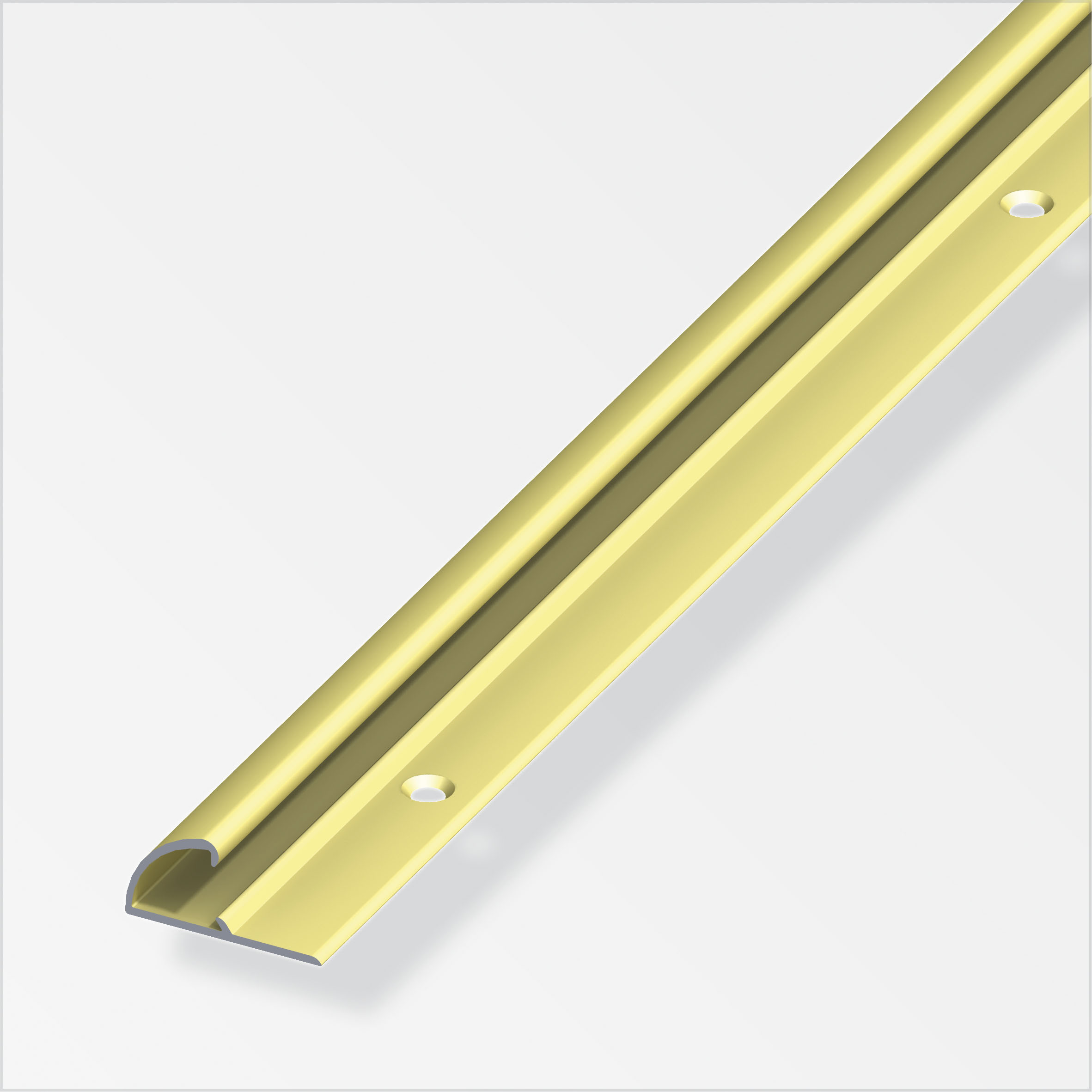 109868_Abschluss-Profil Alfer Abschluss-Profil 26 x 13 mm, messing