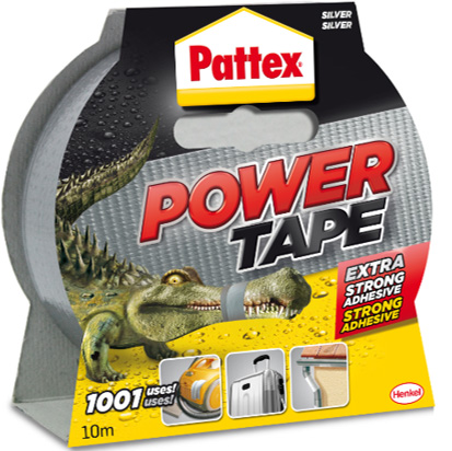 Pattex Power Tape silber Rolle, 10 m x 50 mm