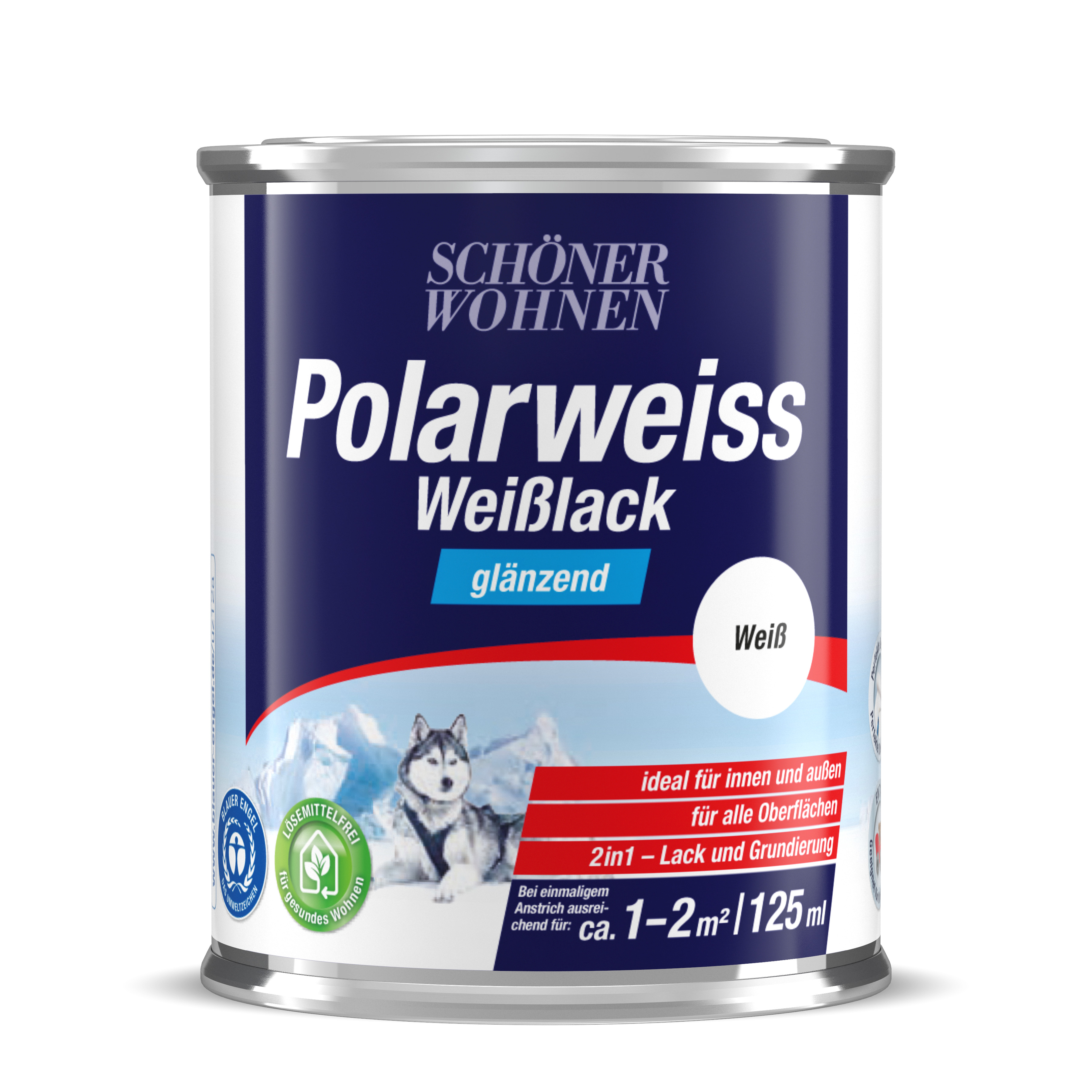 SW_9425-0125-0000 Schöner Wohnen Polarweiss Weißlack, glänzend