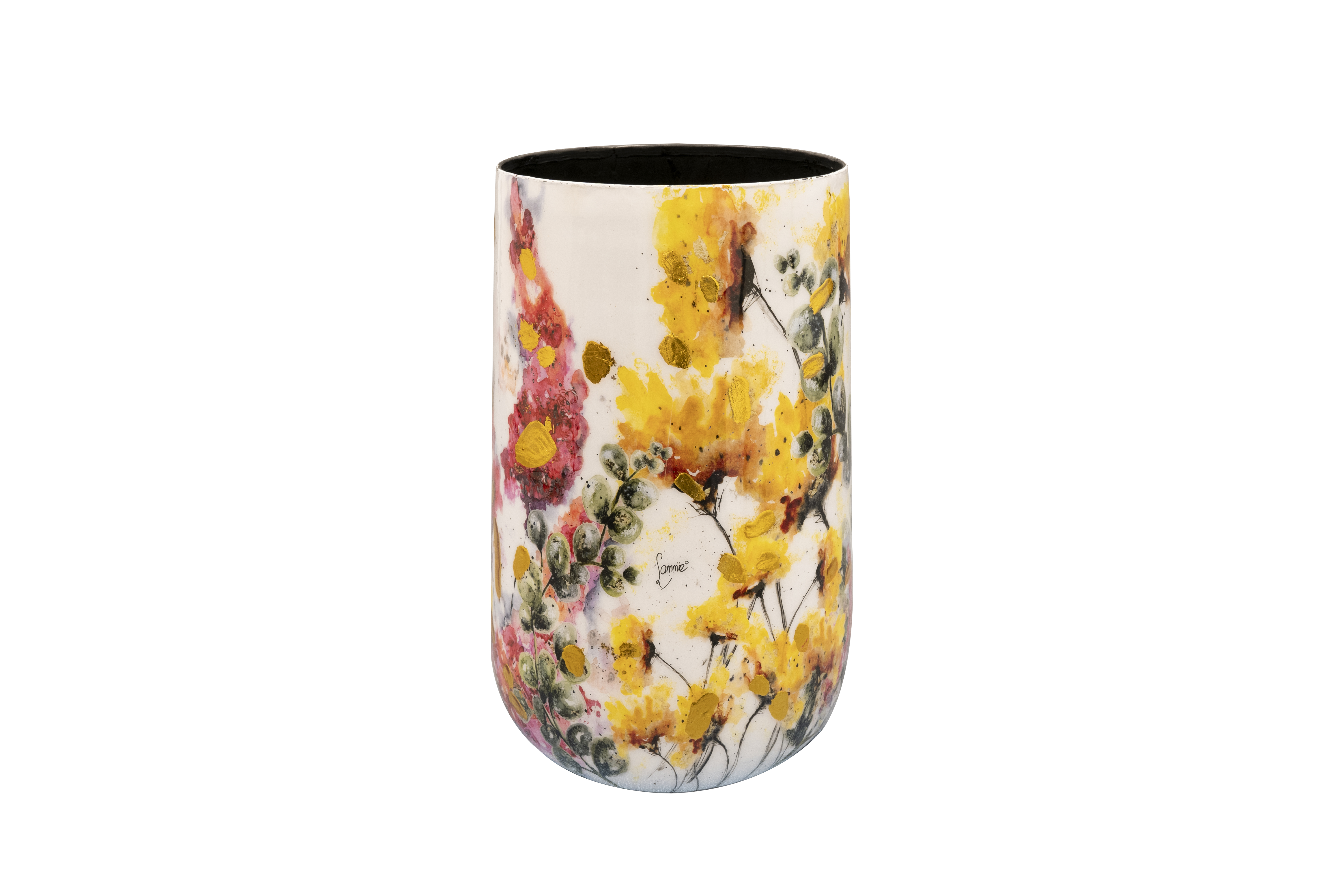 TS Vase Floral white, Ø16 H26