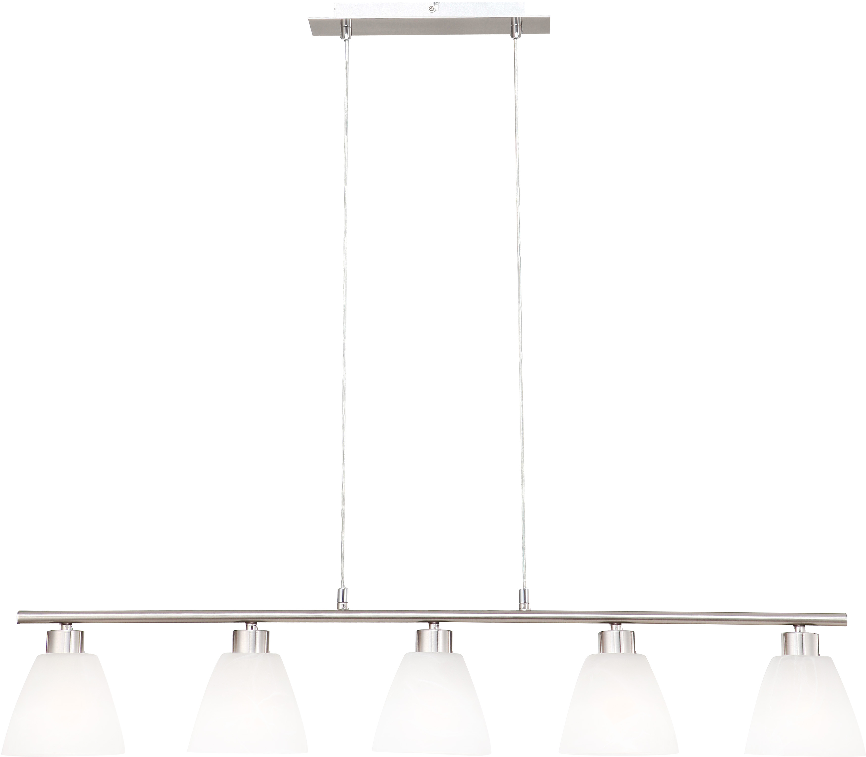 547748_b GLOBO HÄNGELEUCHTE 5XE14 40W GLAS ALABASTER OPTIK