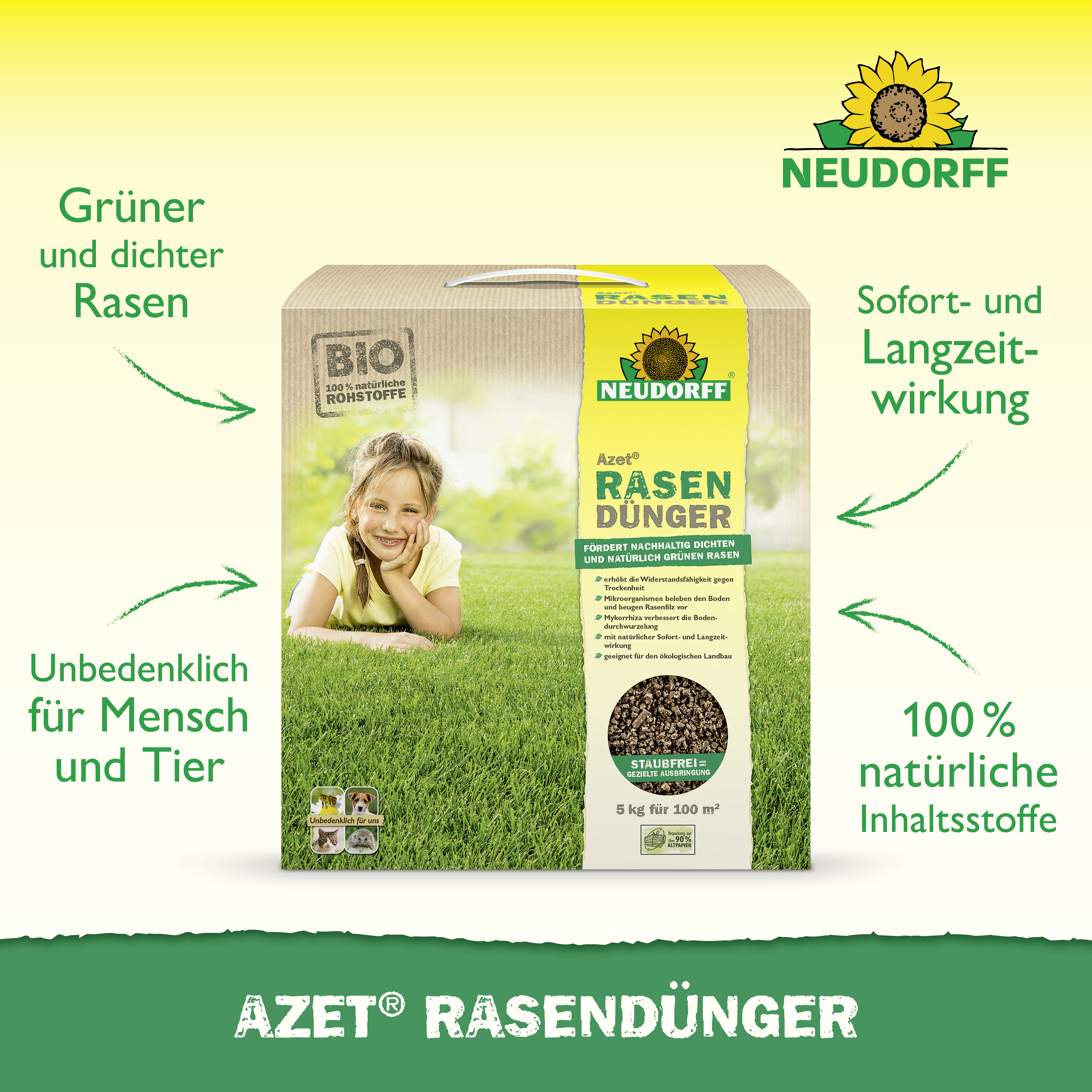 Neudorff Azet RasenDünger, 5 kg