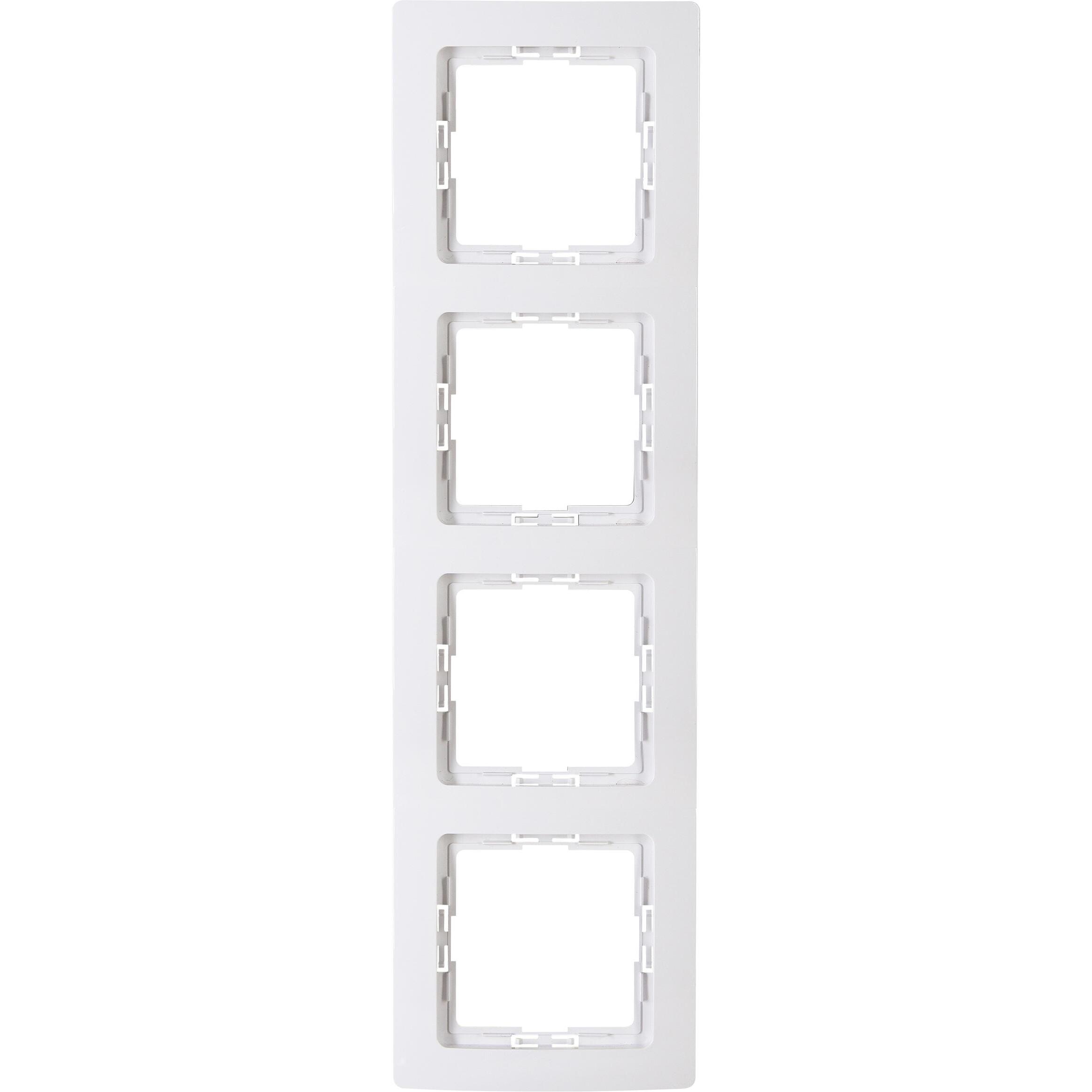 Kopp PARIS Abdeckrahmen 4-fach, arktisweiß Kopp PARIS Abdeckrahmen 4-fach, arktisweiß