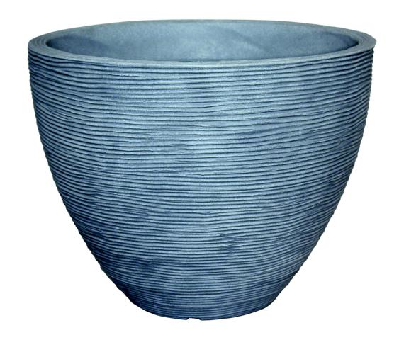 366738-15303158-L RILLENTOPF RUND 40X31CM BETONFARBE GELI