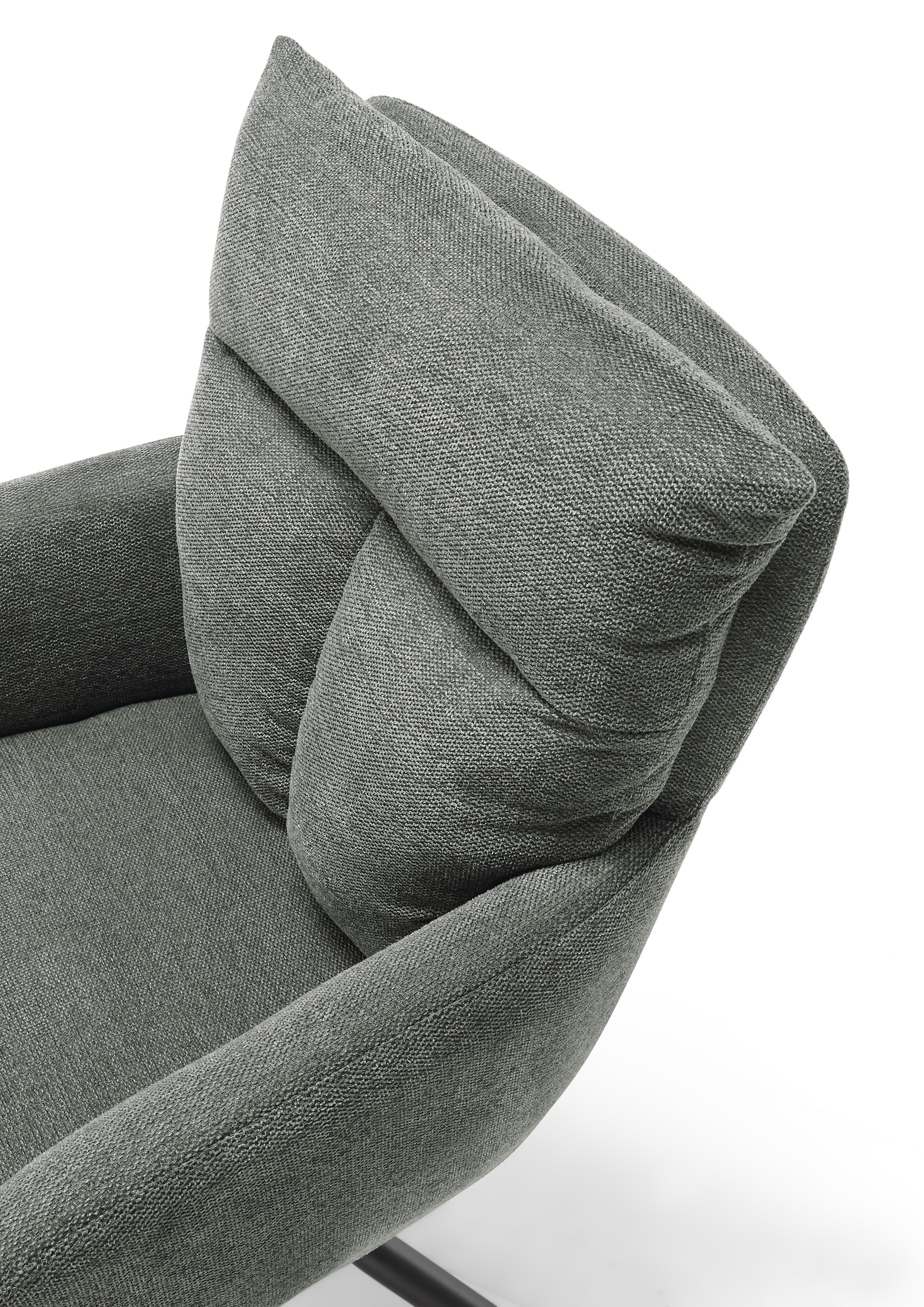 Stolkom Armlehnstuhl Sofia mit Strukturstoffbezug, grau Stolkom Armlehnstuhl Sofia mit Strukturstoffbezug, grau
