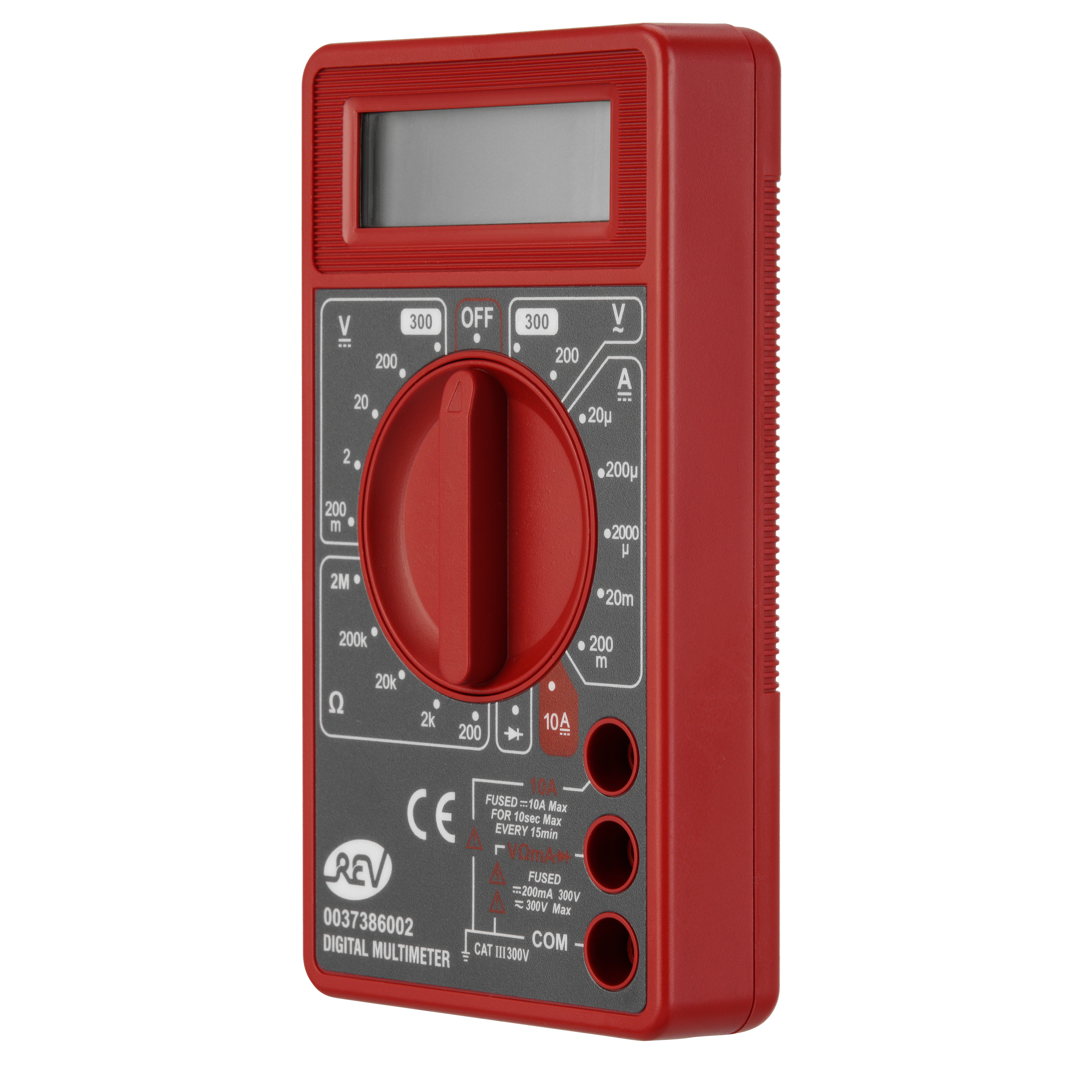 REV Digital-Vielfachmessgerät Basic mit LCD-Digitalanzeige, rot