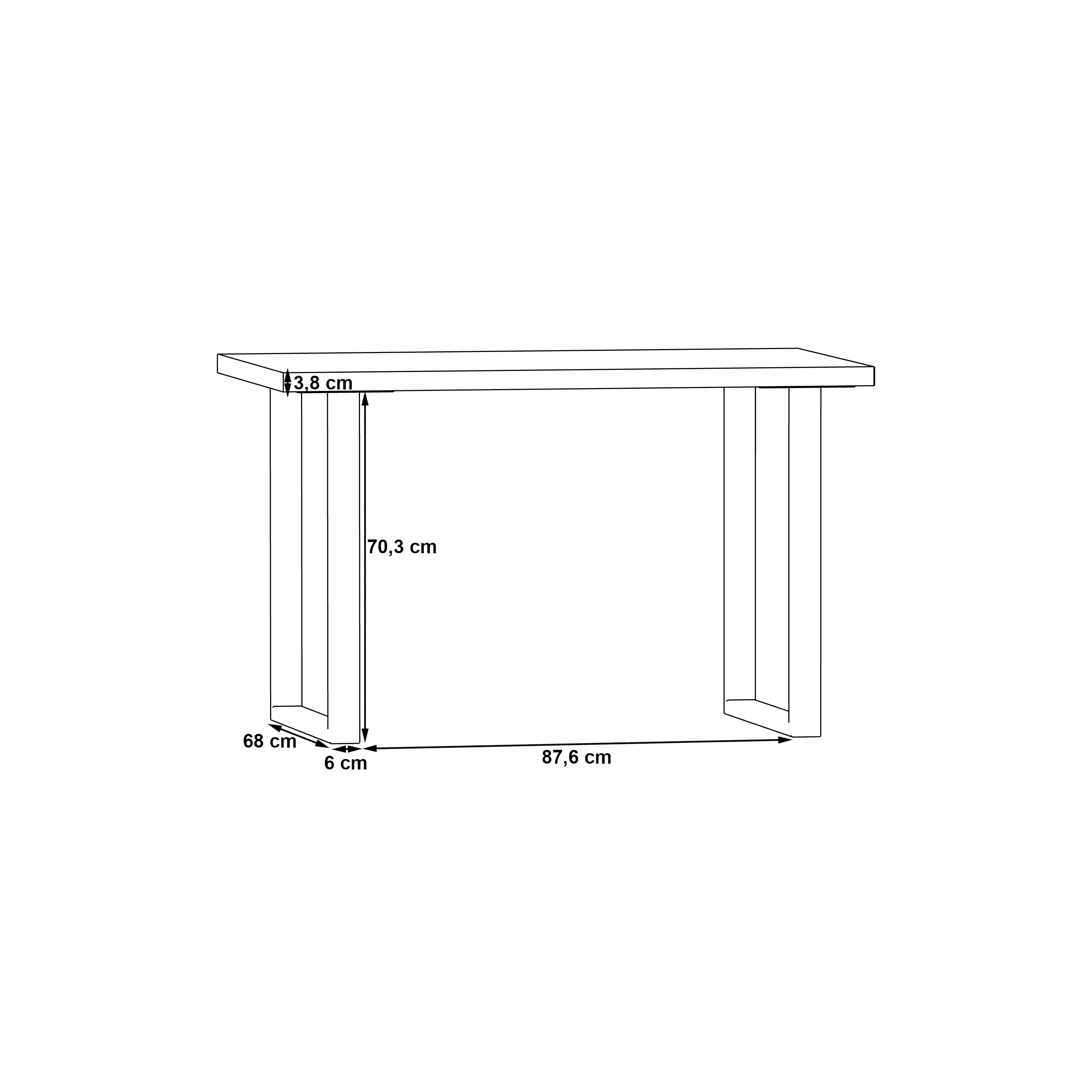 Forte Schreibtisch K1, 120 cm