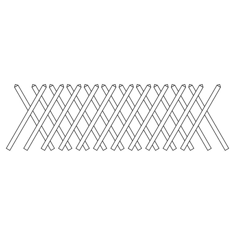 Delta Jägerzaun 46, KDI braun, 250 x 80 cm Delta Jägerzaun 46, KDI braun, 250 x 80 cm