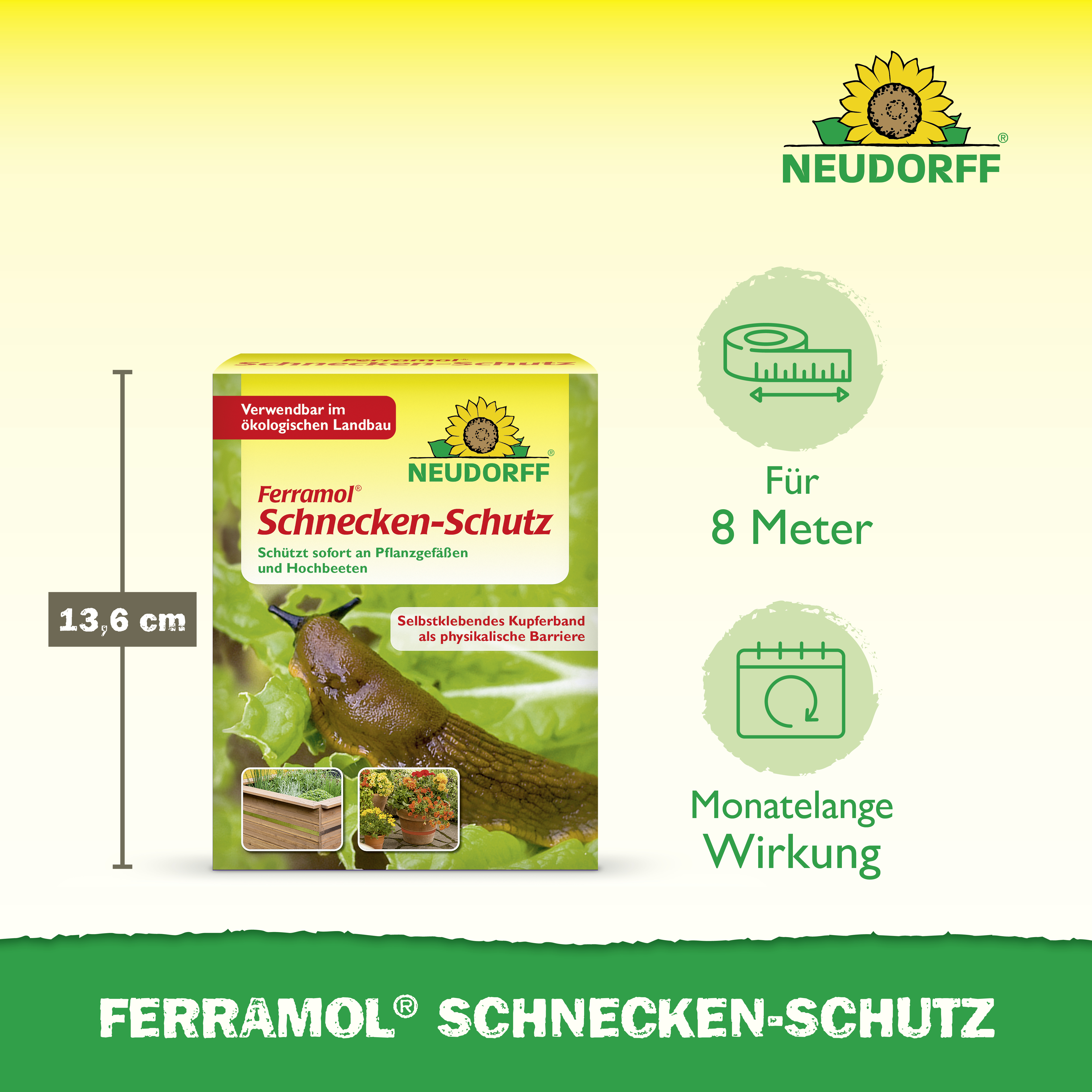 Neudorff Schnecken-Schutz, 2 x 4 m