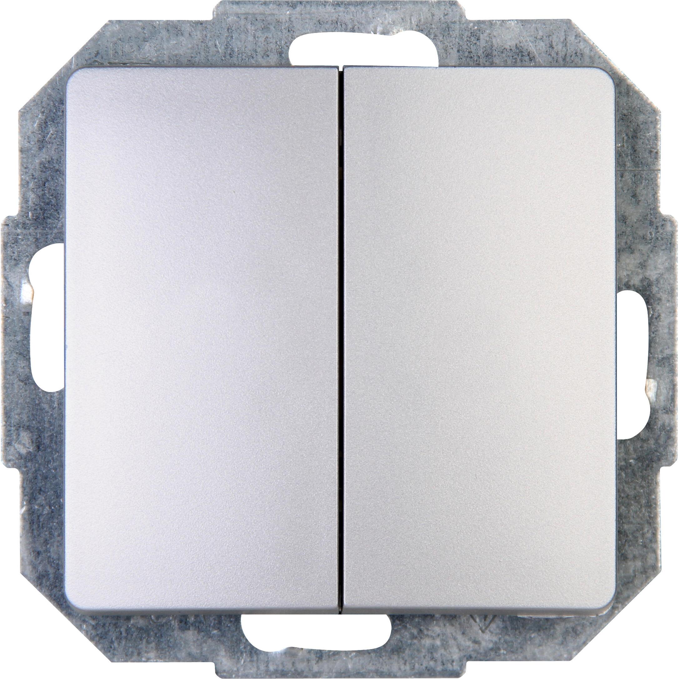 Kopp PARIS Serienschalter, silber Kopp PARIS Serienschalter, silber