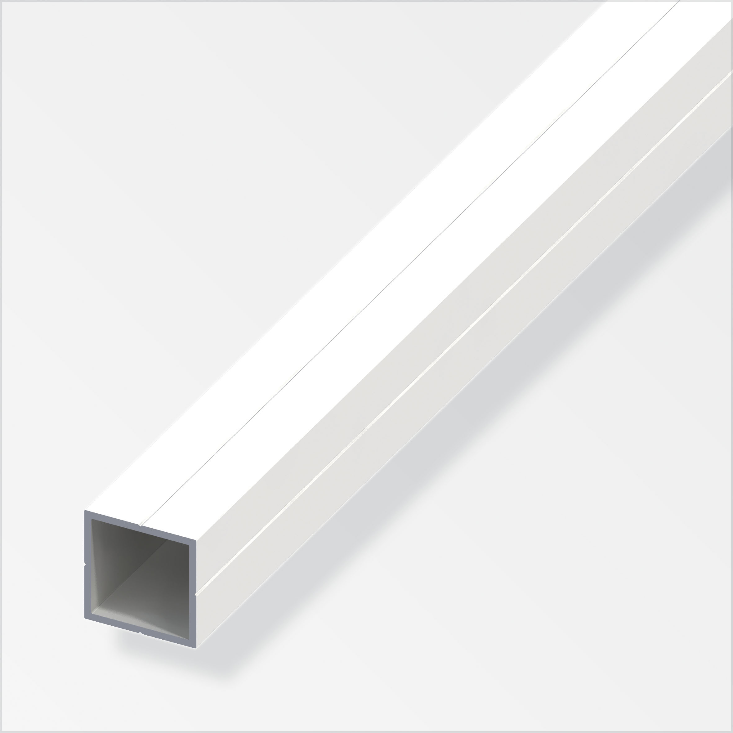 Alfer Quadratrohr, 23,5 x 1,5 mm, weiß